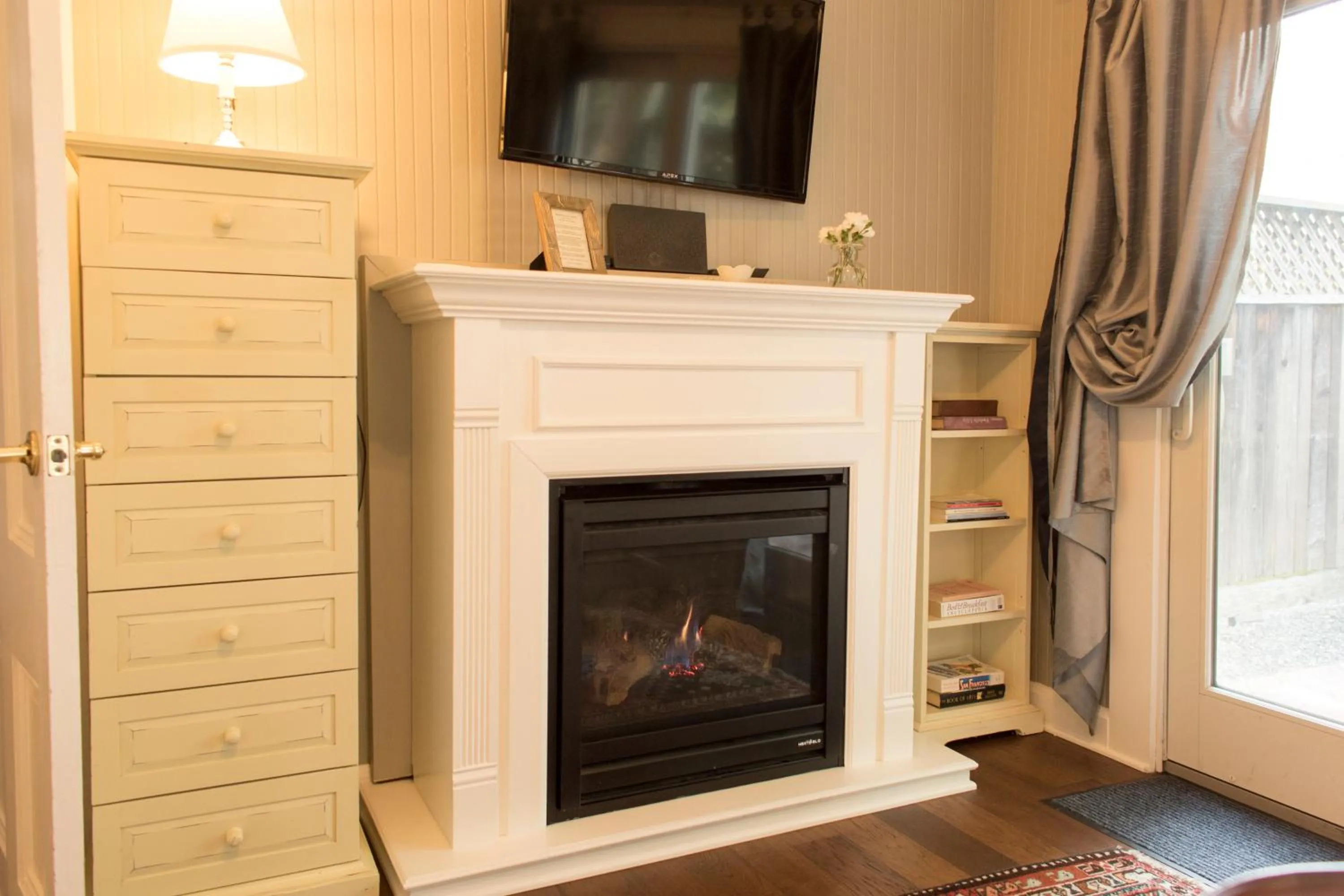 fireplace in Inn St Helena