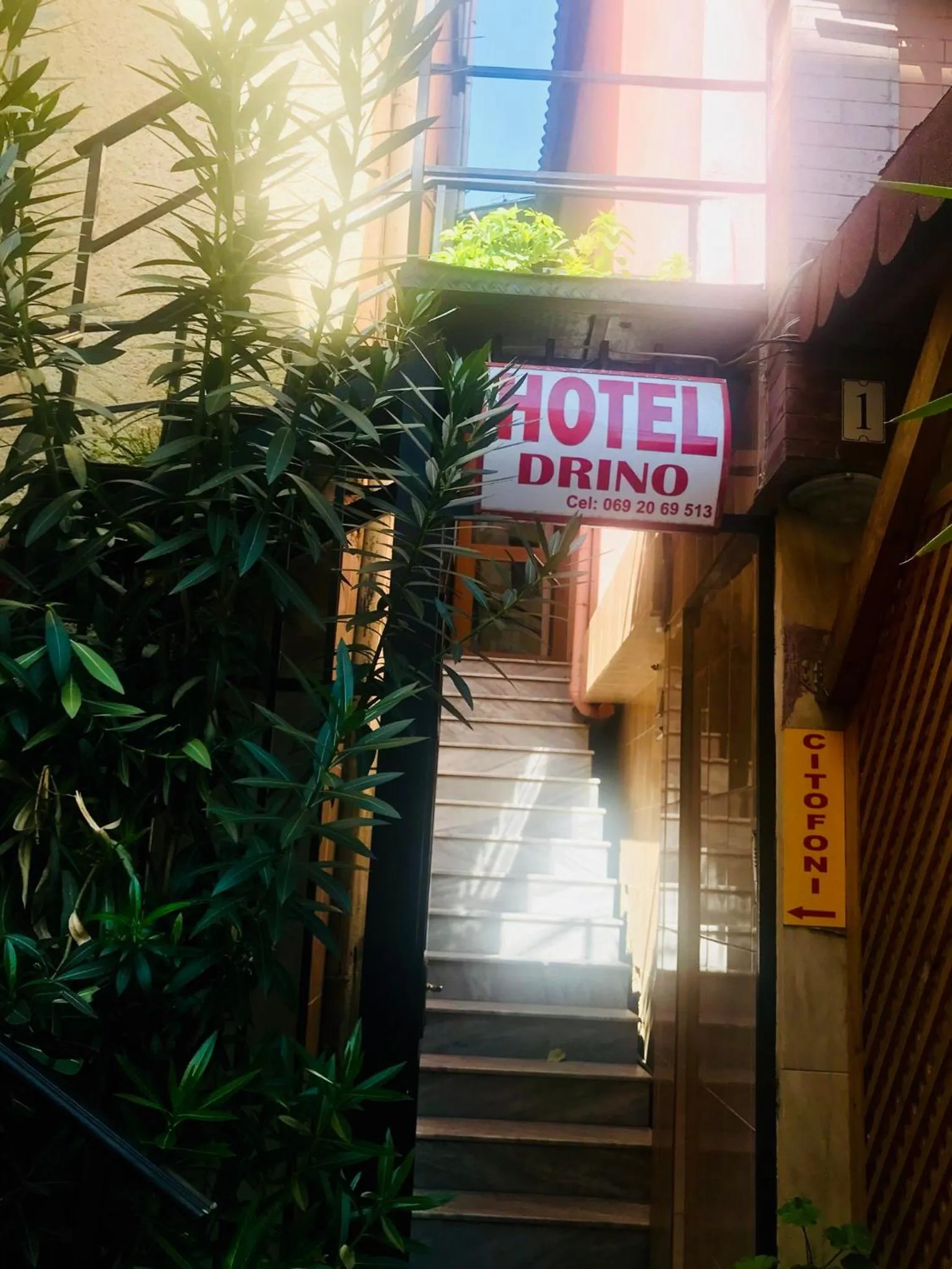 Facade/entrance in Hotel Drinos