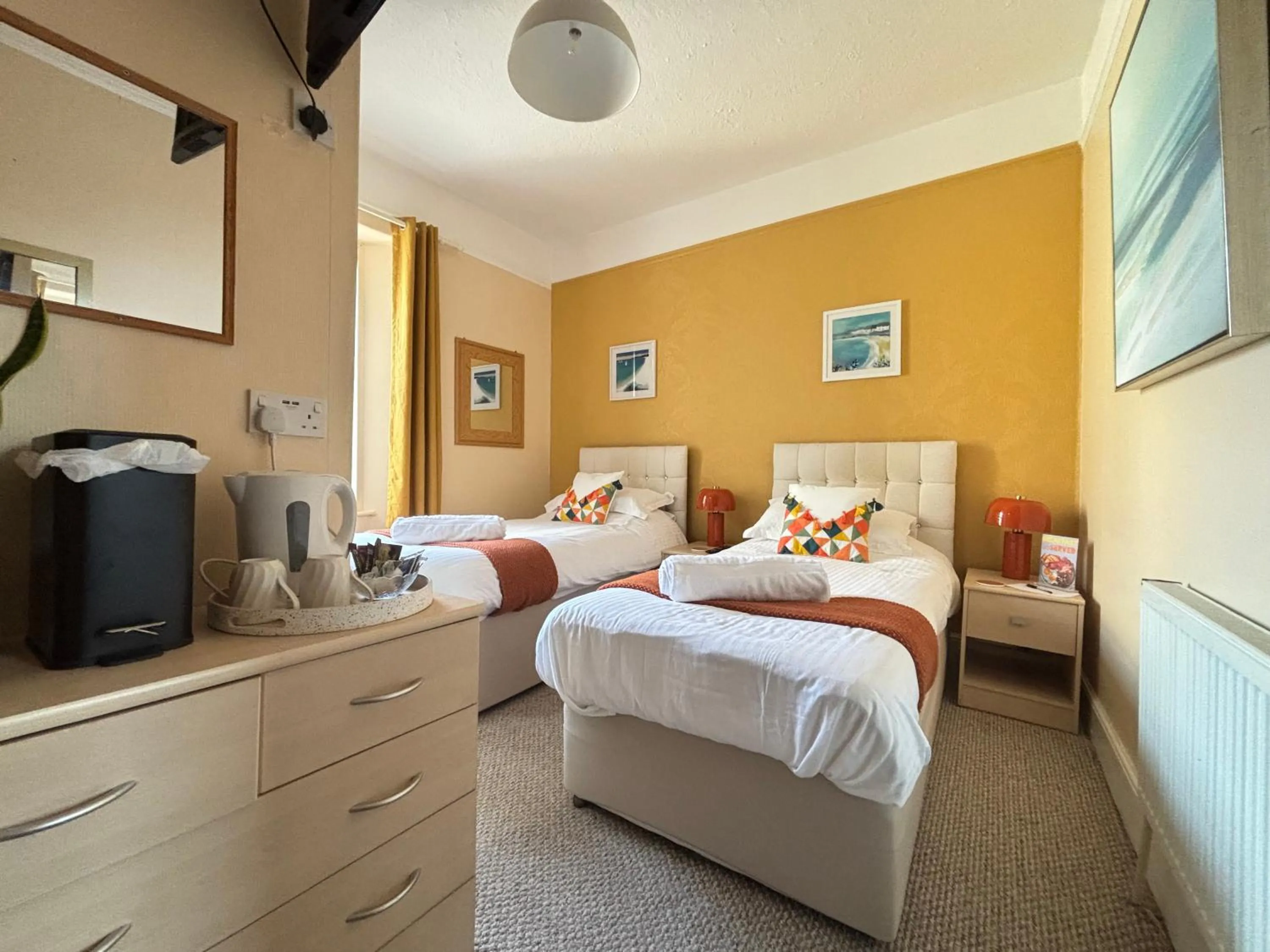 Bed in Three Palms Hotel