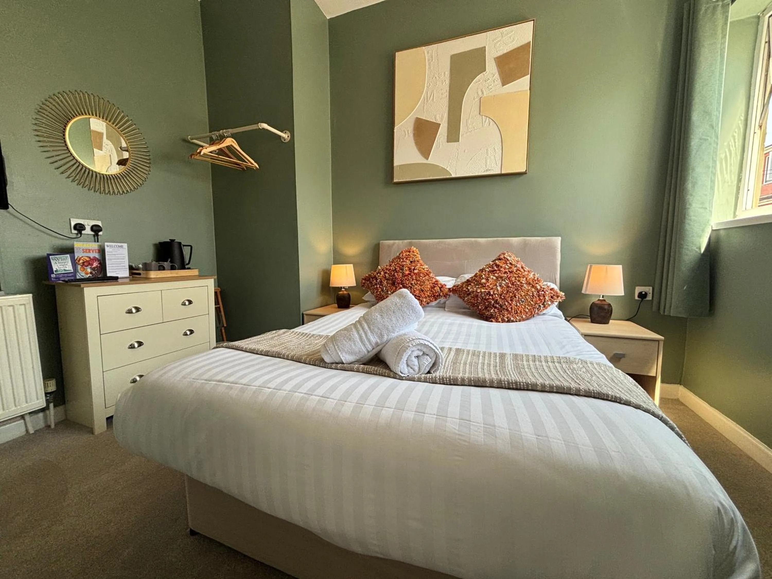 Bed in Three Palms Hotel