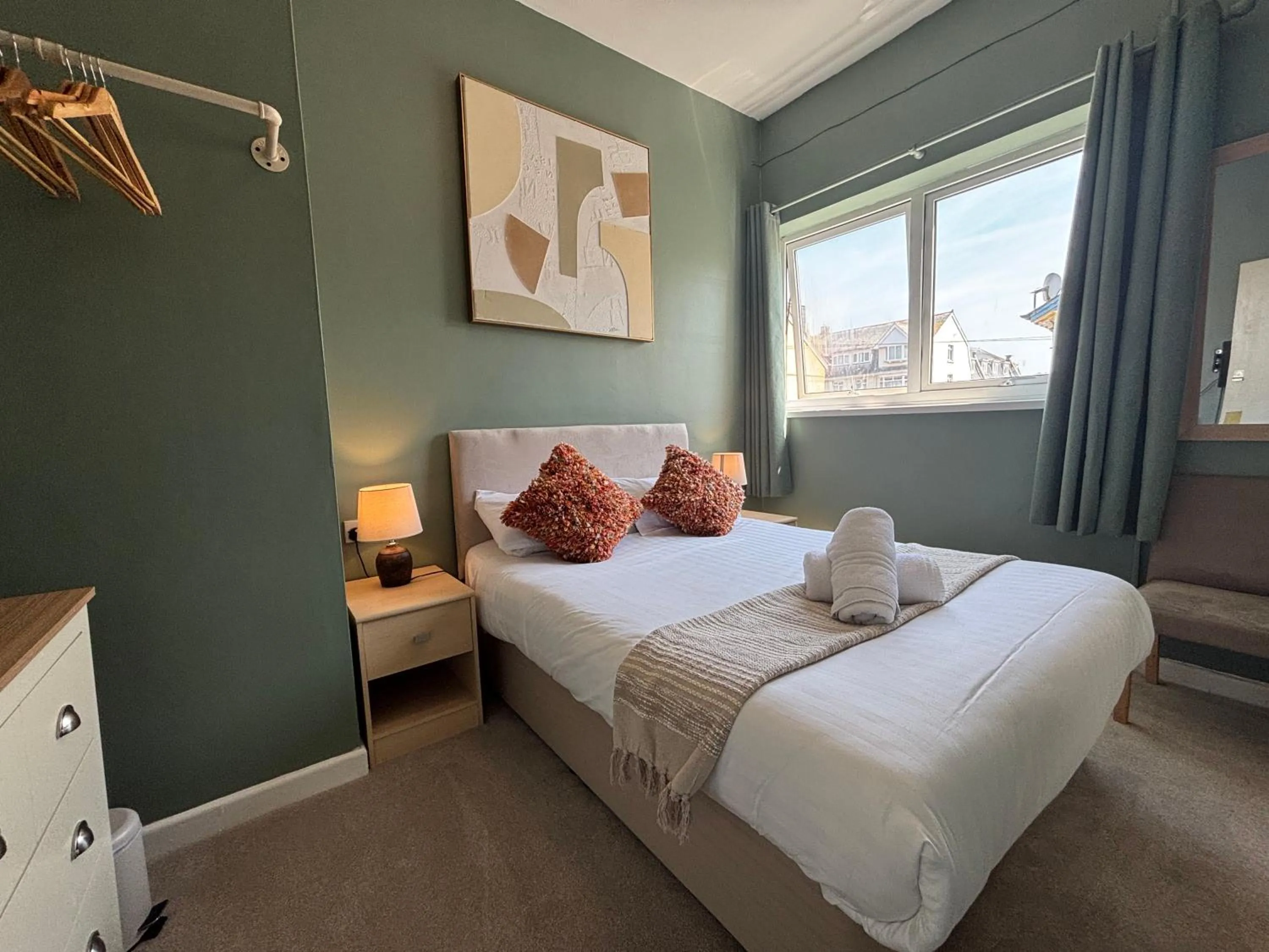 Bed in Three Palms Hotel