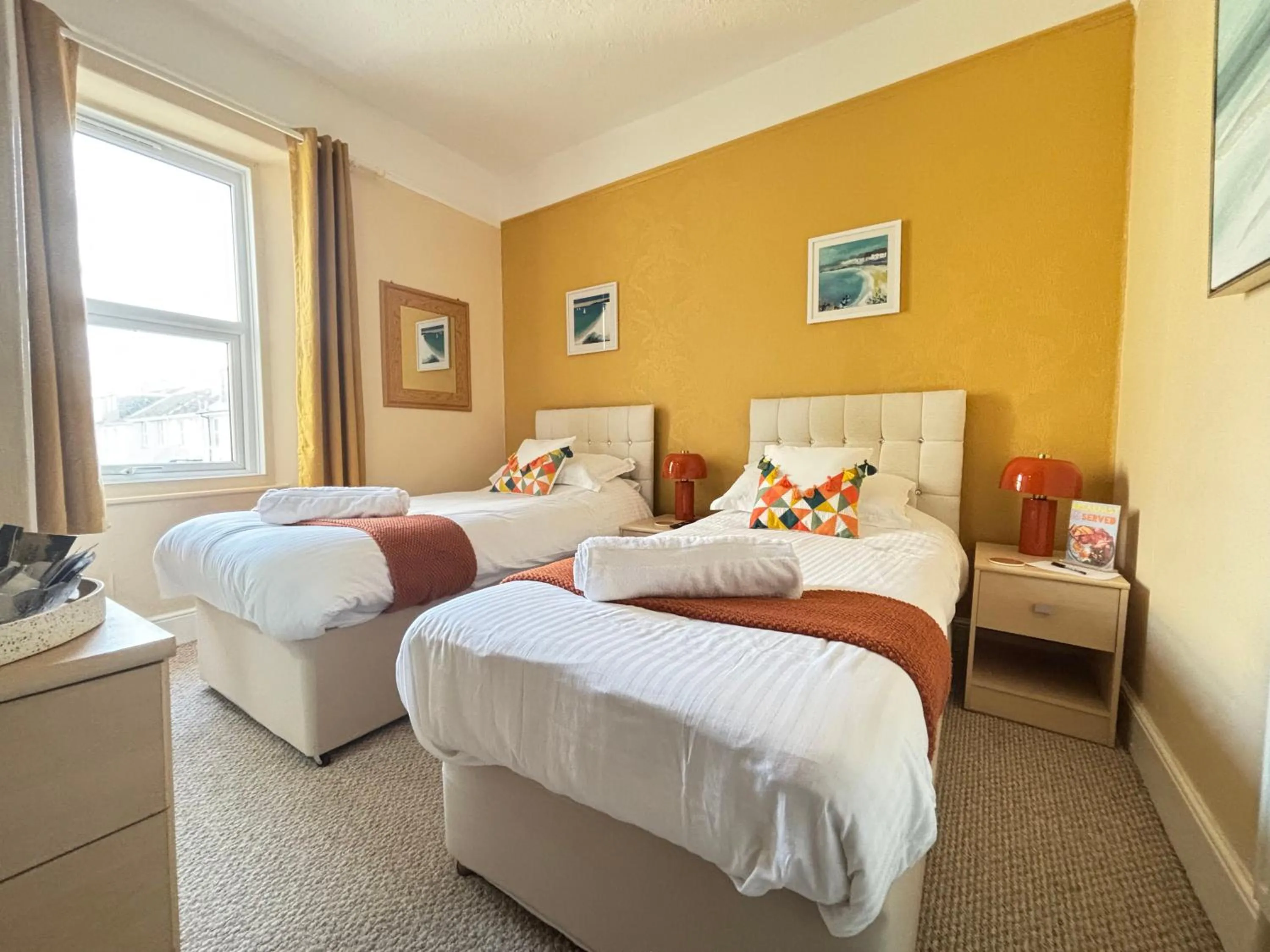 Bed in Three Palms Hotel