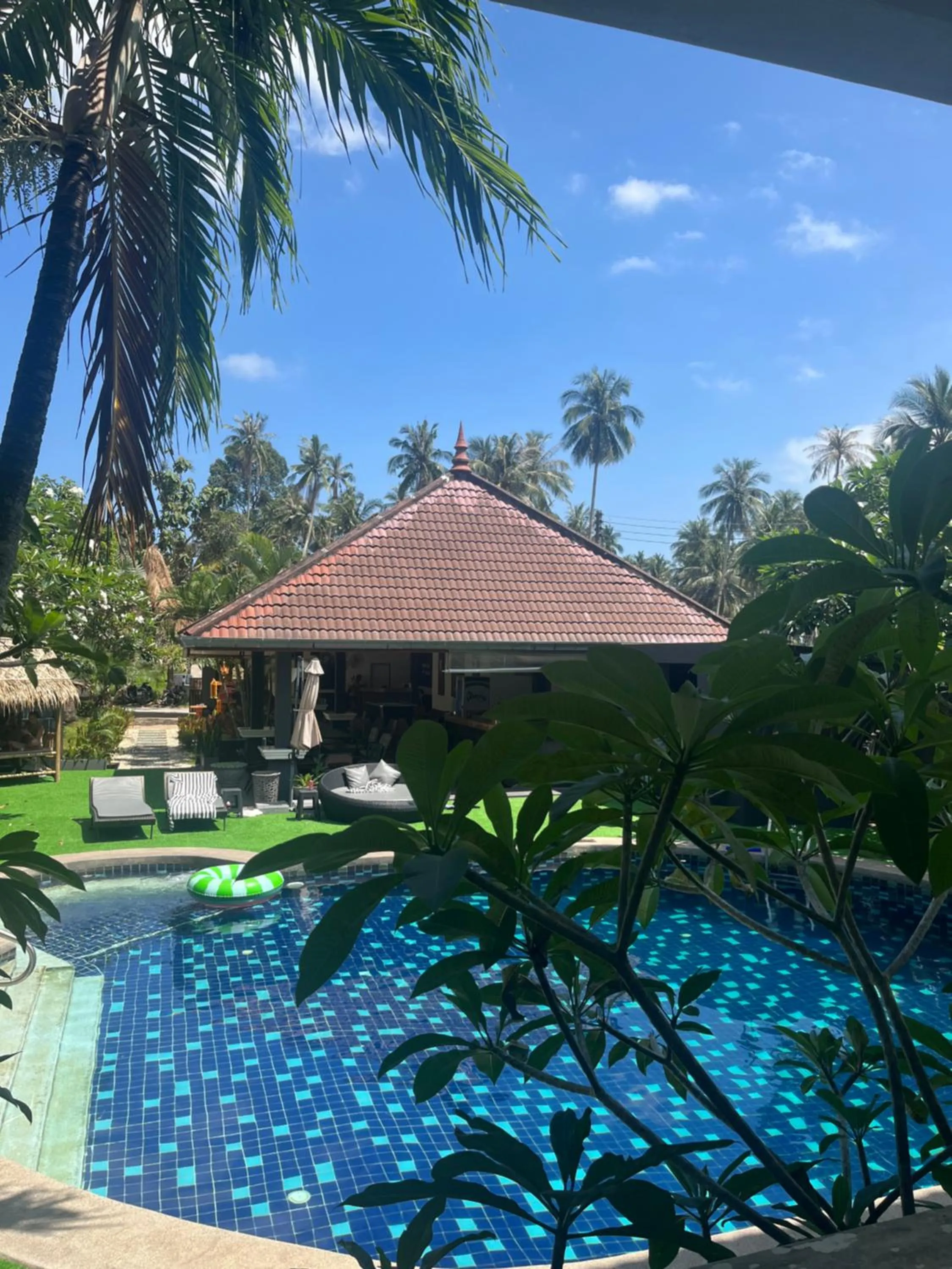 Swimming pool in Tropical Palm