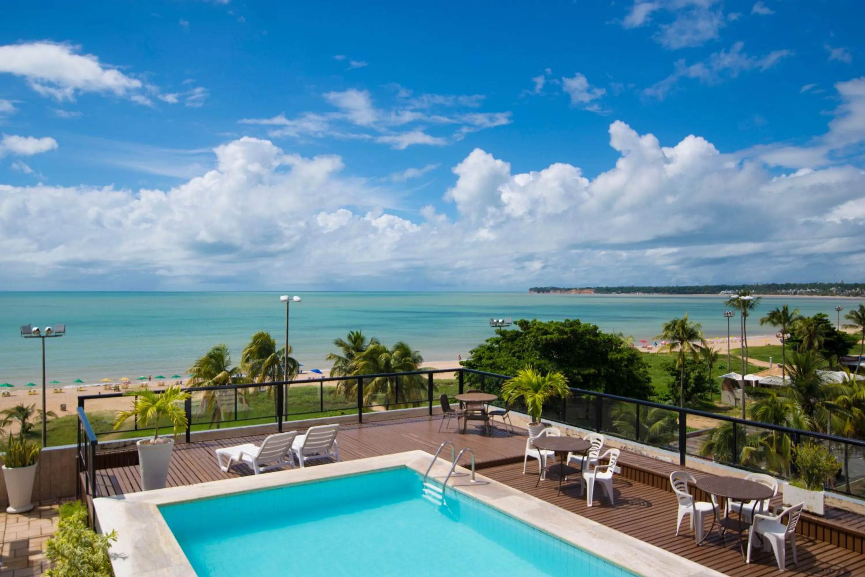 Pool view in Xênius Hotel