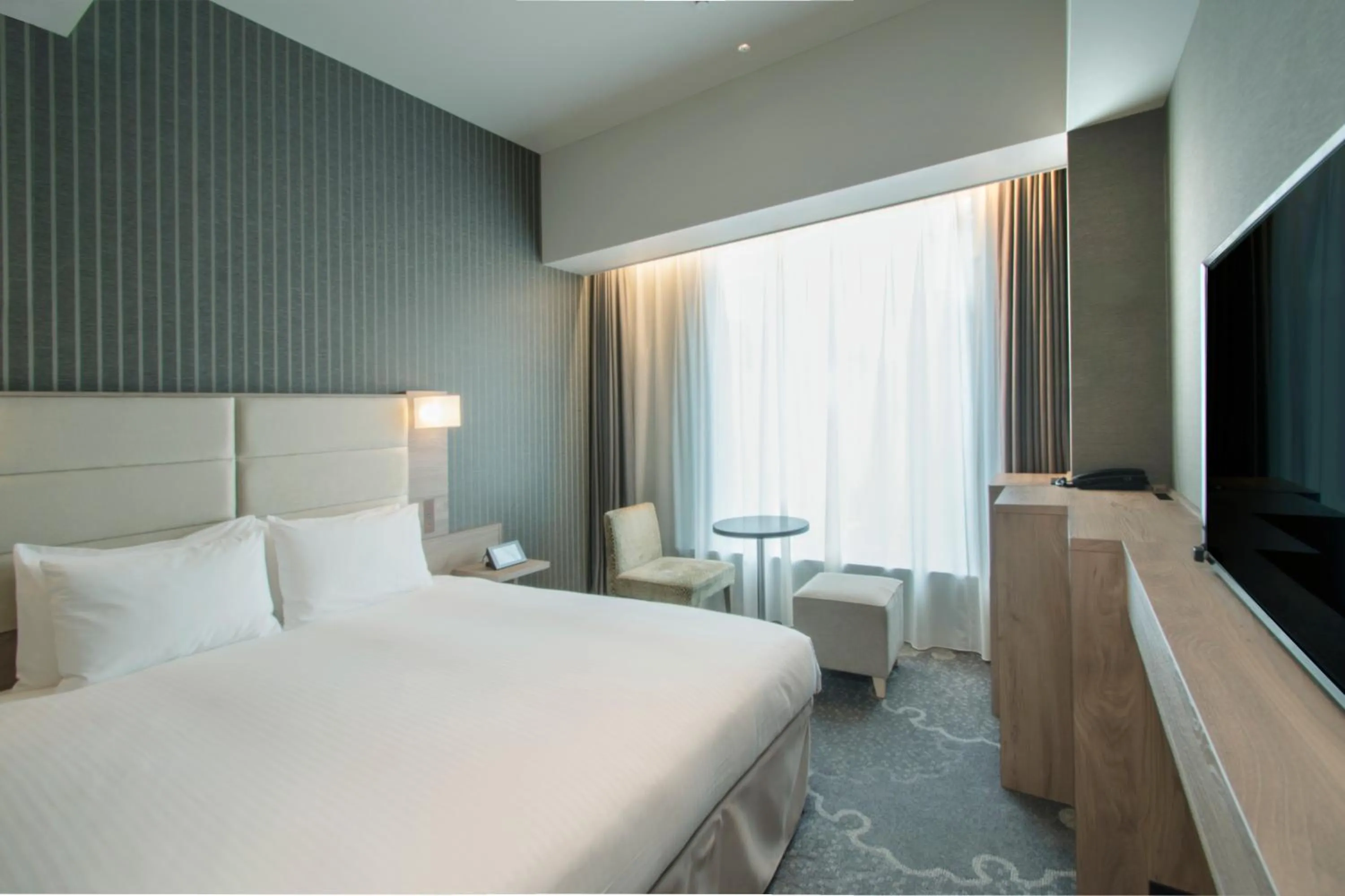 Bed in Hotel Keihan Tsukiji Ginza Grande