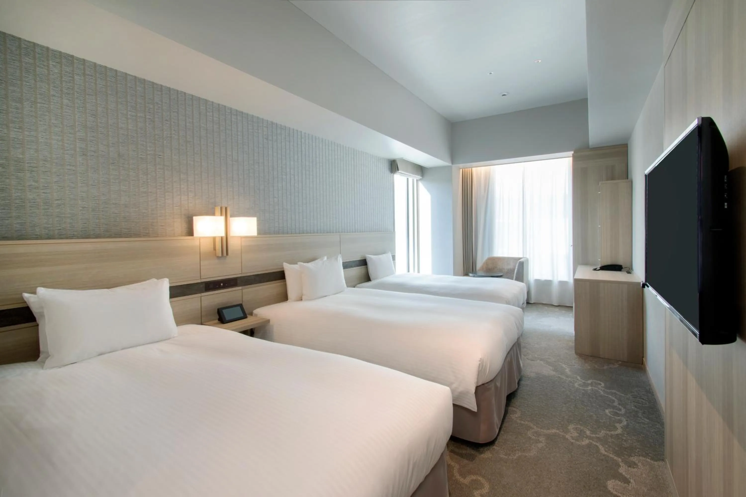 Bed in Hotel Keihan Tsukiji Ginza Grande