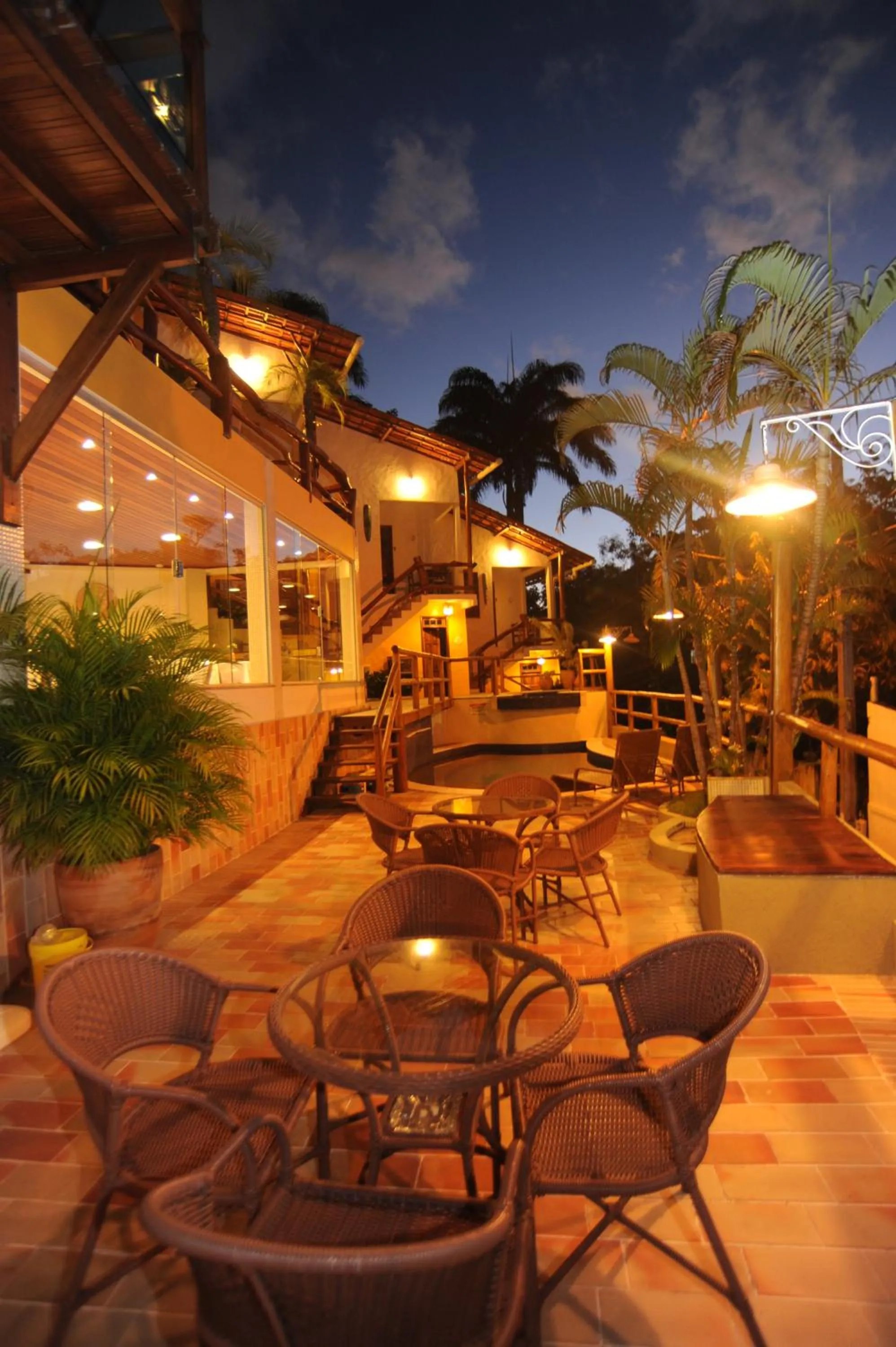 Seating area in Pousada Safira do Morro