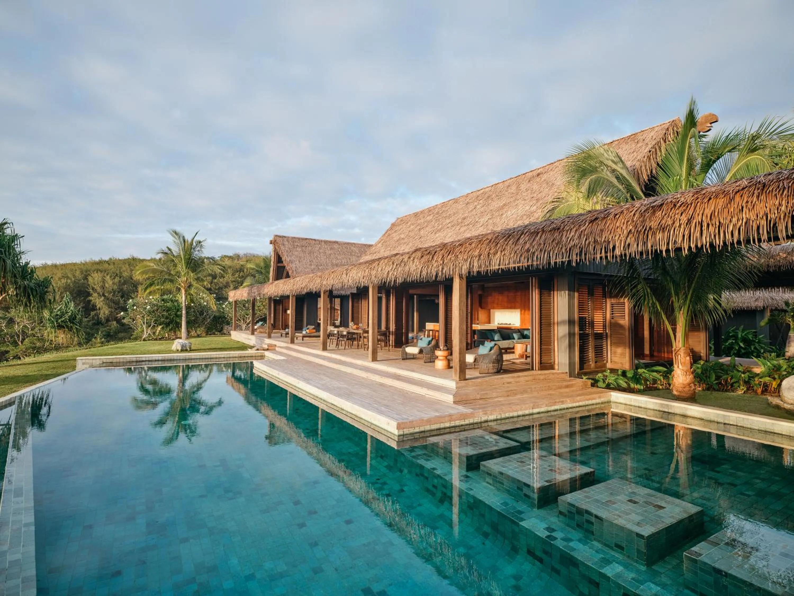 Swimming pool in Six Senses Fiji