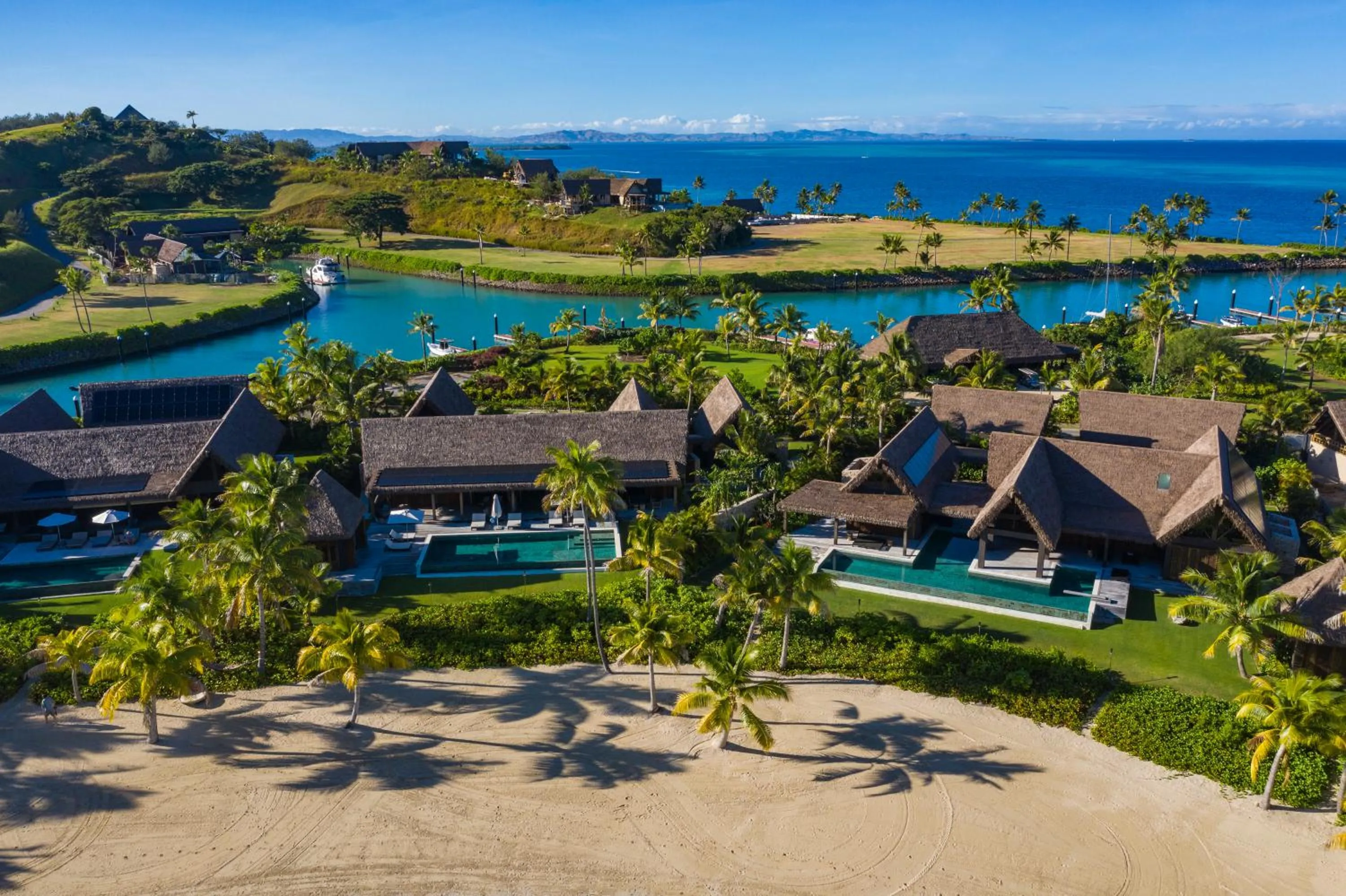Property building in Six Senses Fiji