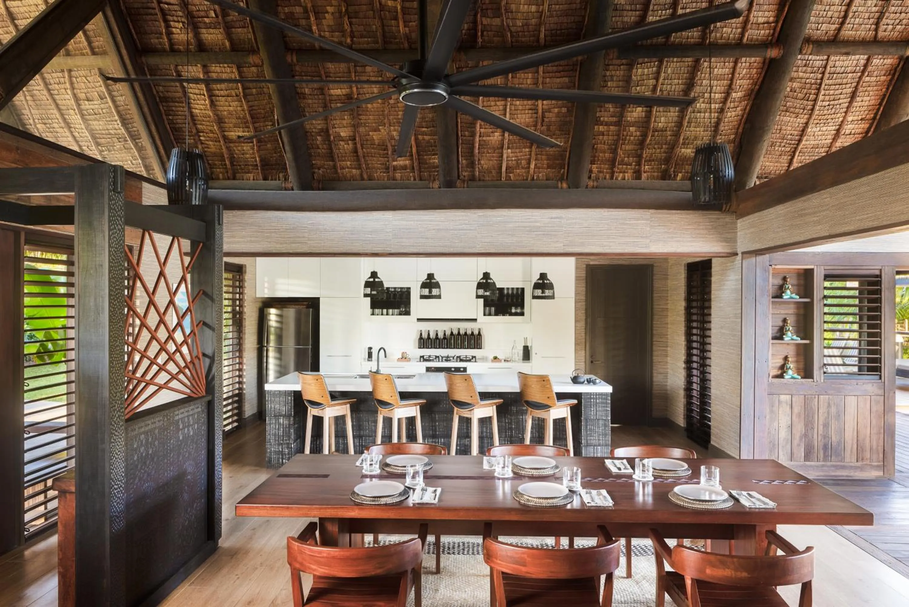 Living room in Six Senses Fiji