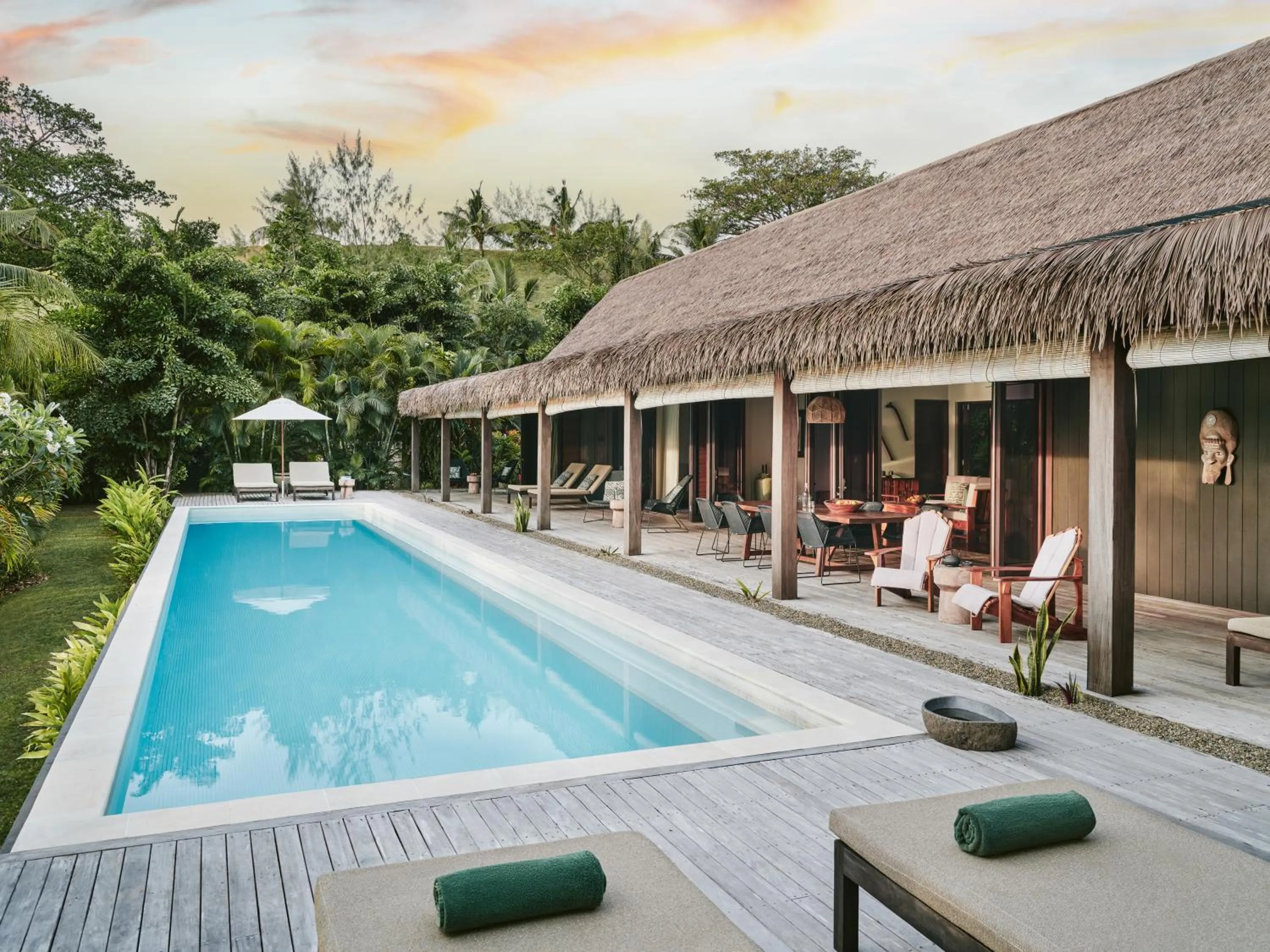 Swimming pool in Six Senses Fiji