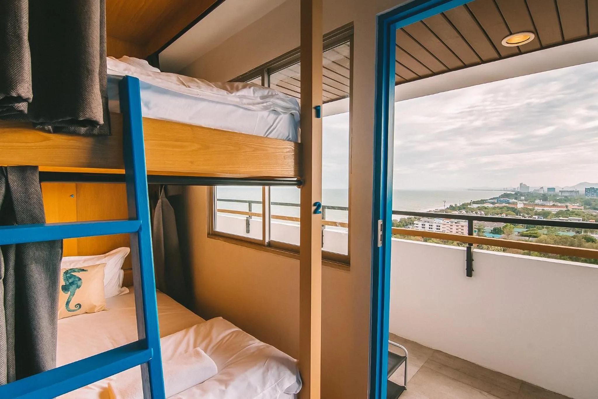 View (from property/room), Bed in THALAY Cha-am by THA