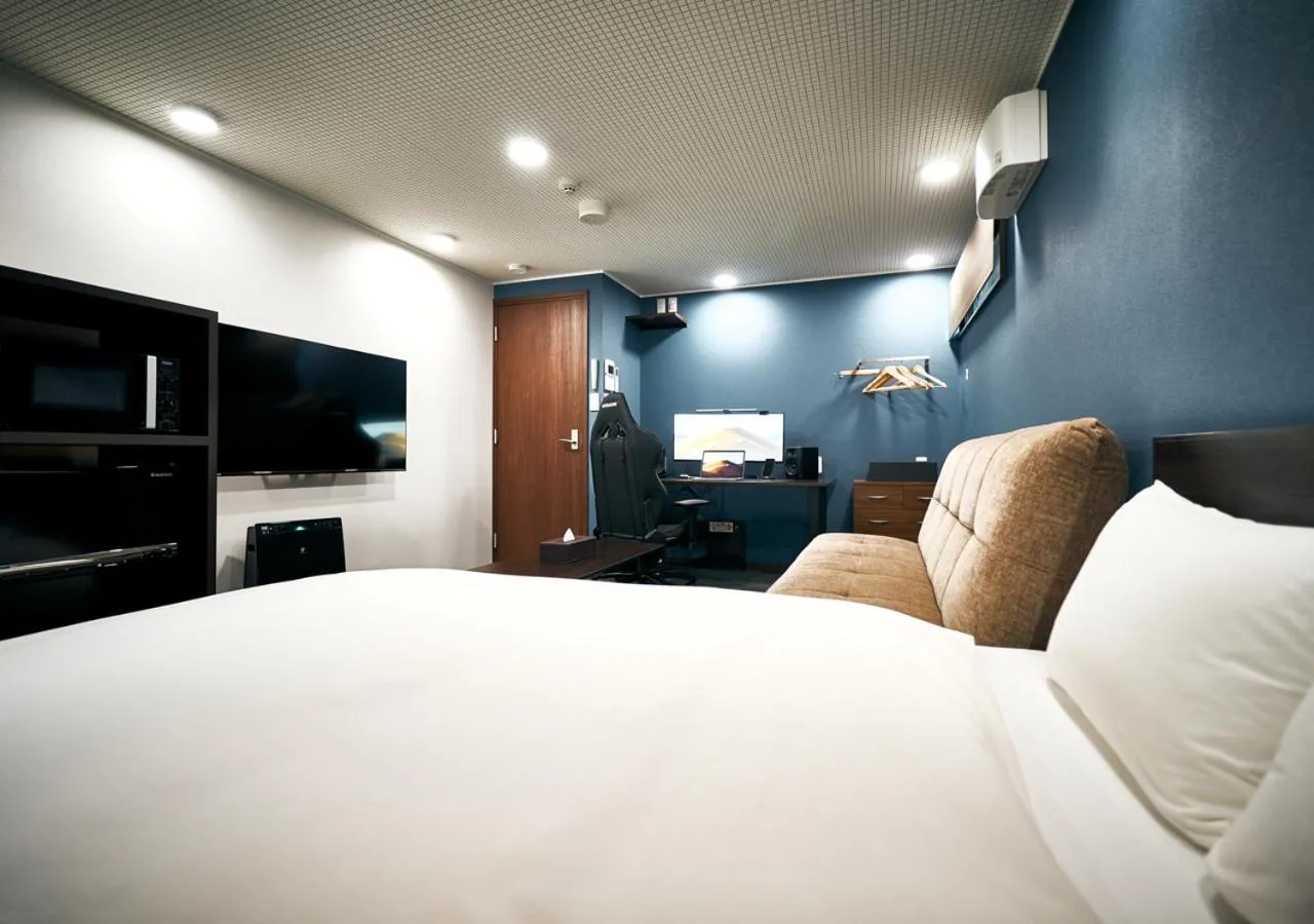 Bed in Villa Front Kyoto Seimei