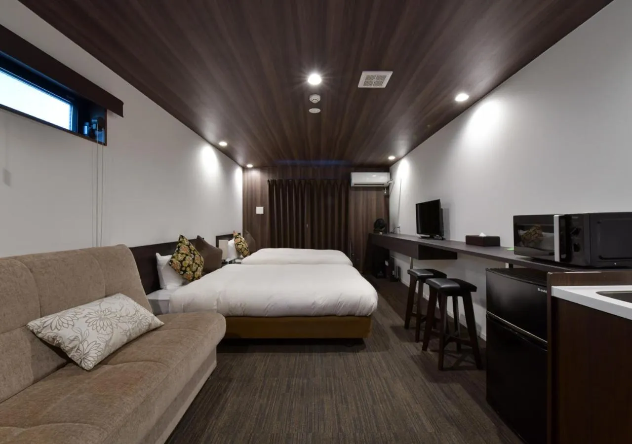 Bed in Villa Front Kyoto Seimei