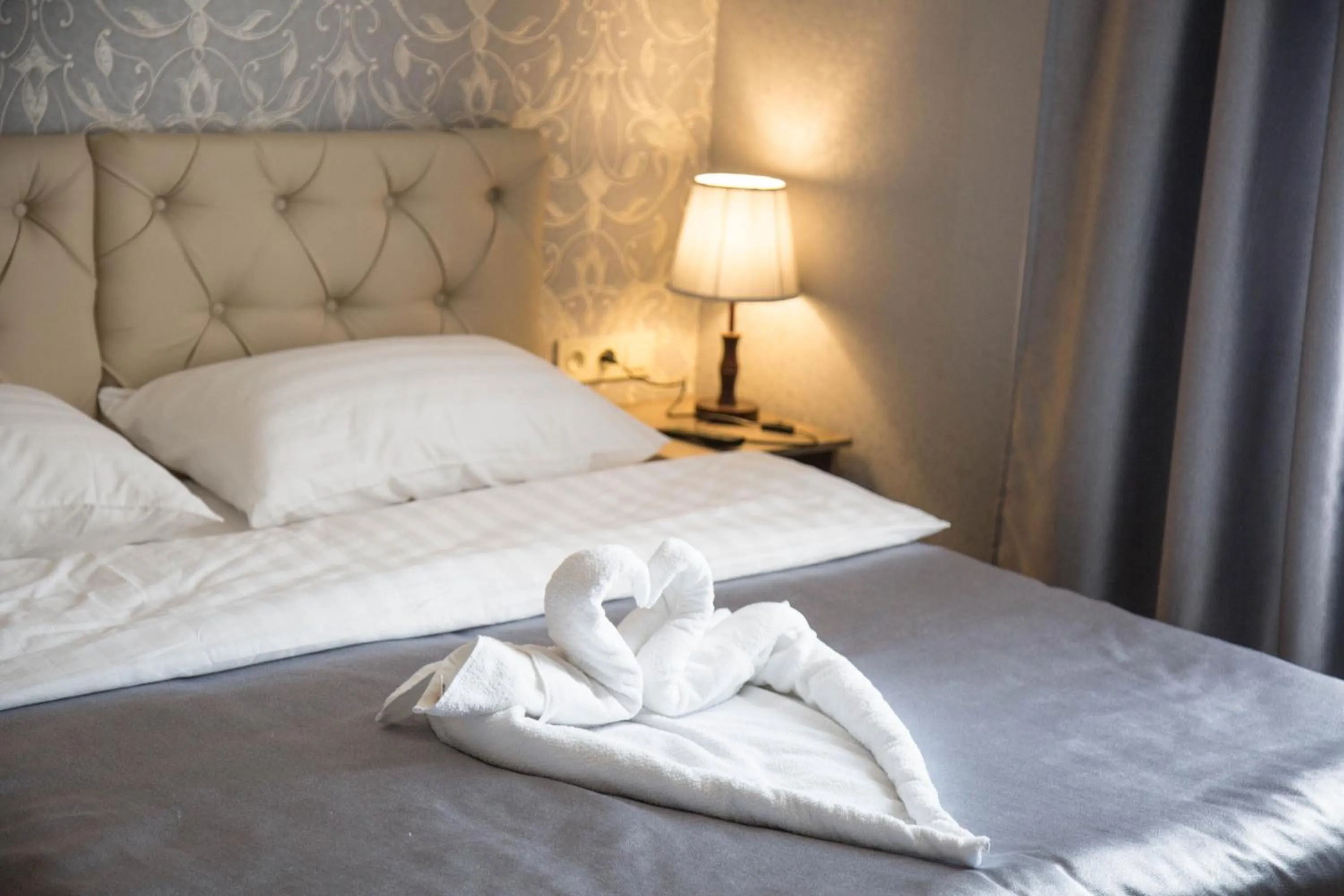 Decorative detail, Bed in De'Mar Hotel