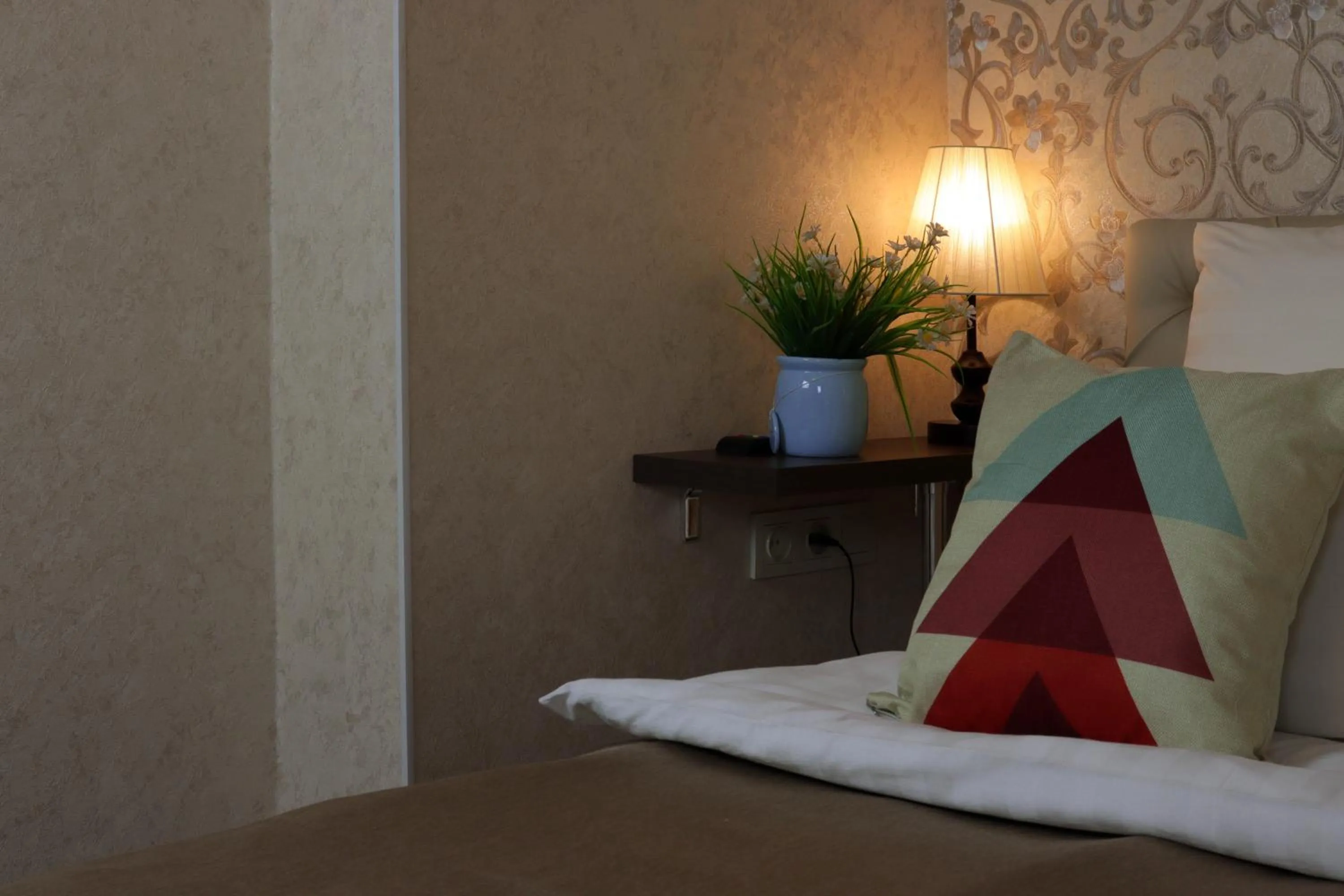 Decorative detail, Bed in De'Mar Hotel