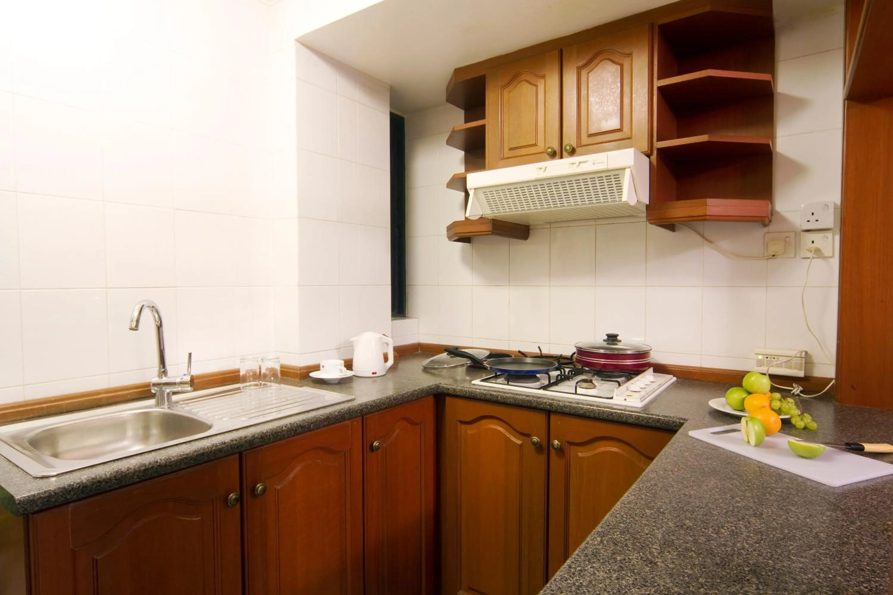 Kitchen or kitchenette in Mookai Hotel