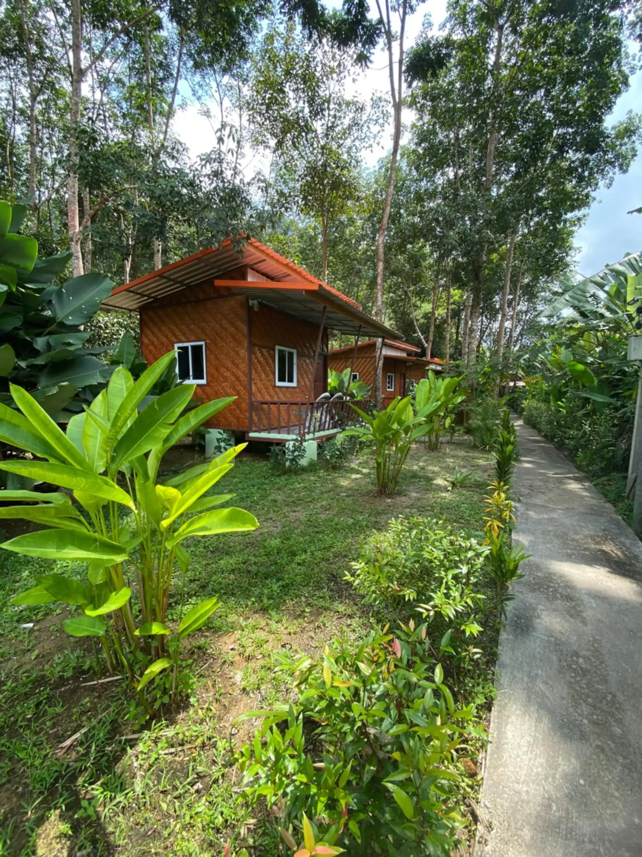 Double Room with Balcony in Khaosok Bamboo Huts Resort Double Room with Balcony in Khaosok Bamboo Huts Resort