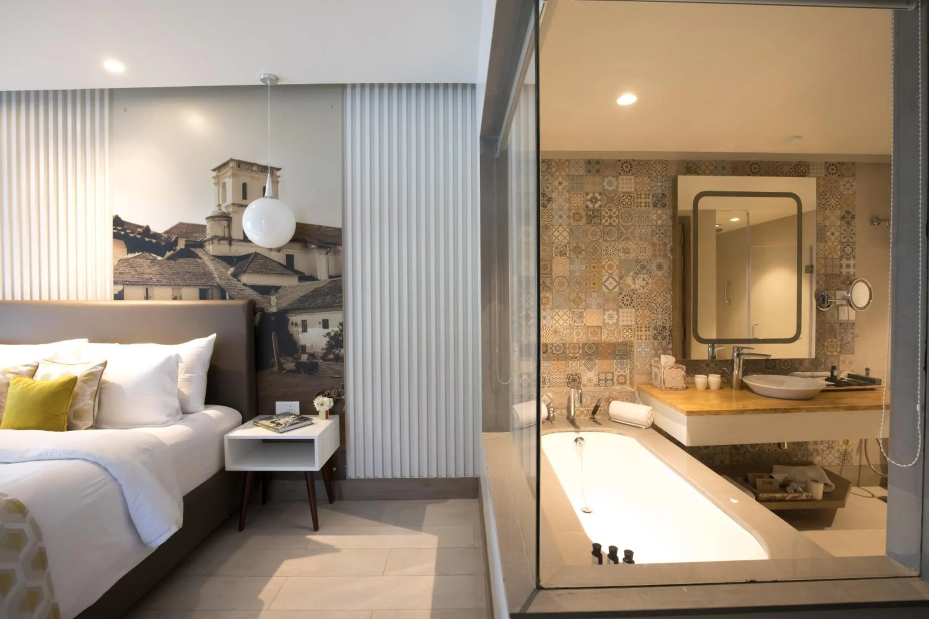 Bathroom, Bed in The Park Baga River Goa - Adults only Property