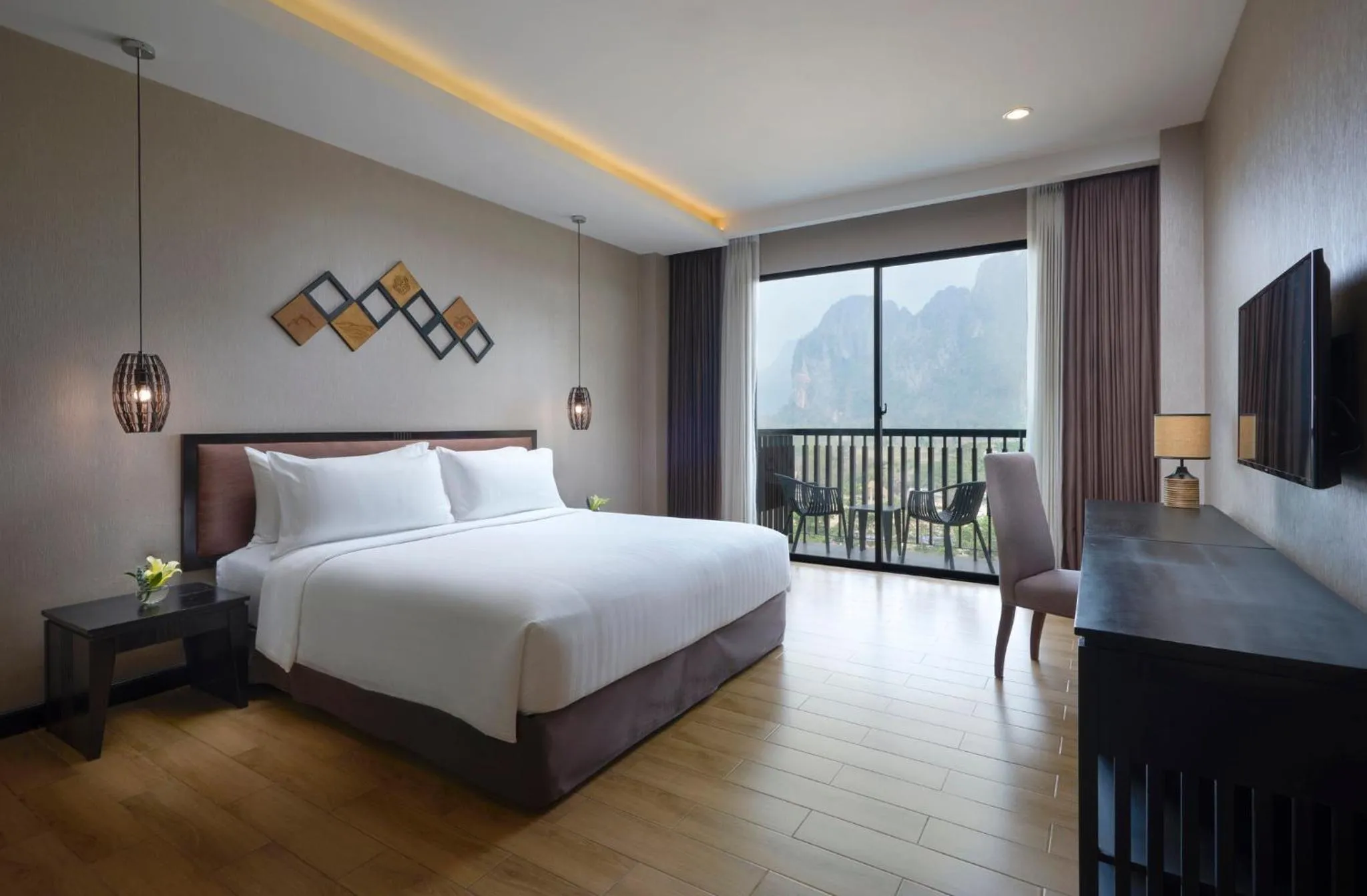 Photo of the whole room, Bed in Amari Vang Vieng