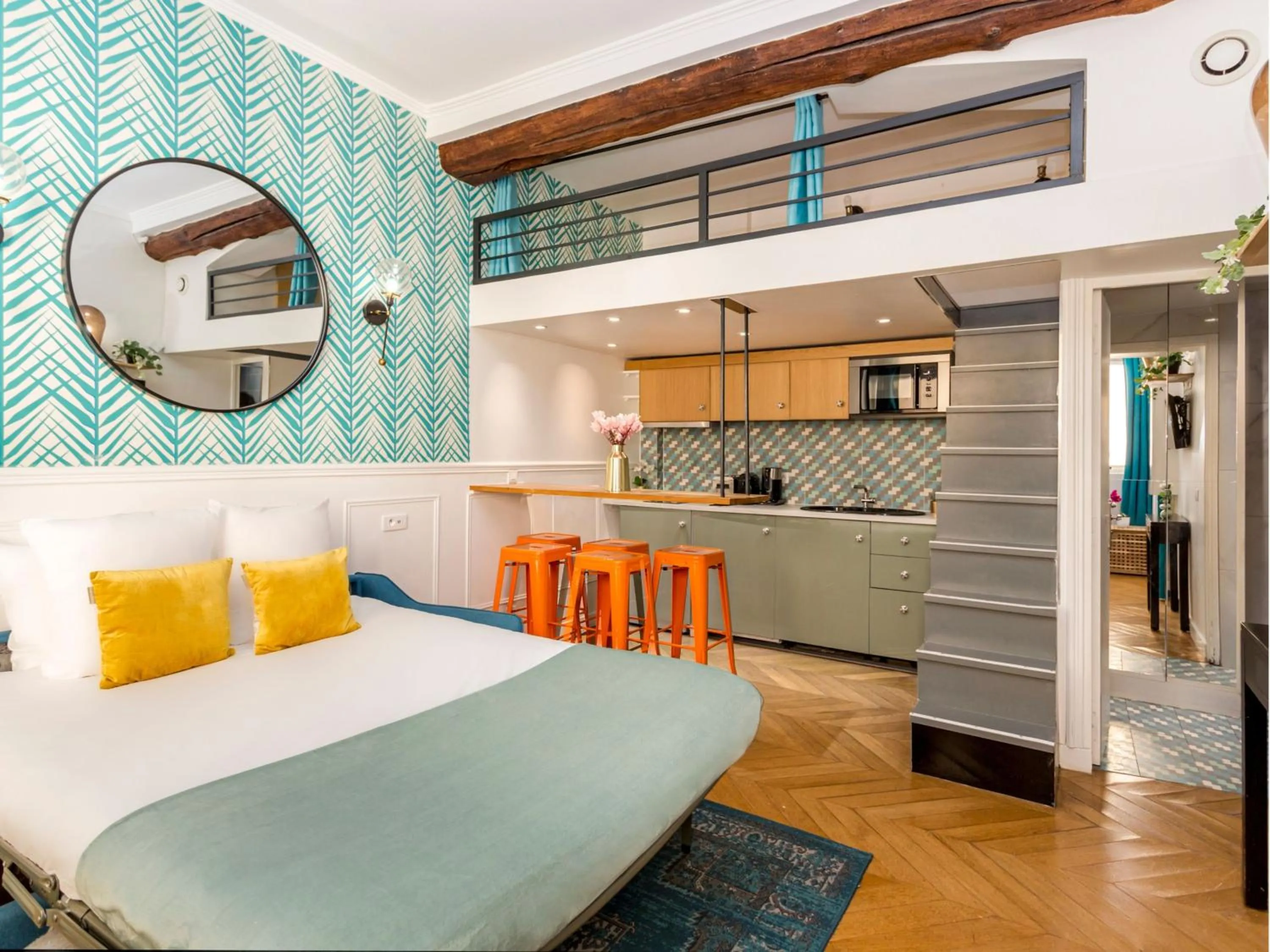 Kitchen or kitchenette in Merveil - Luxury Suite - Champs Elysées - Mermoz