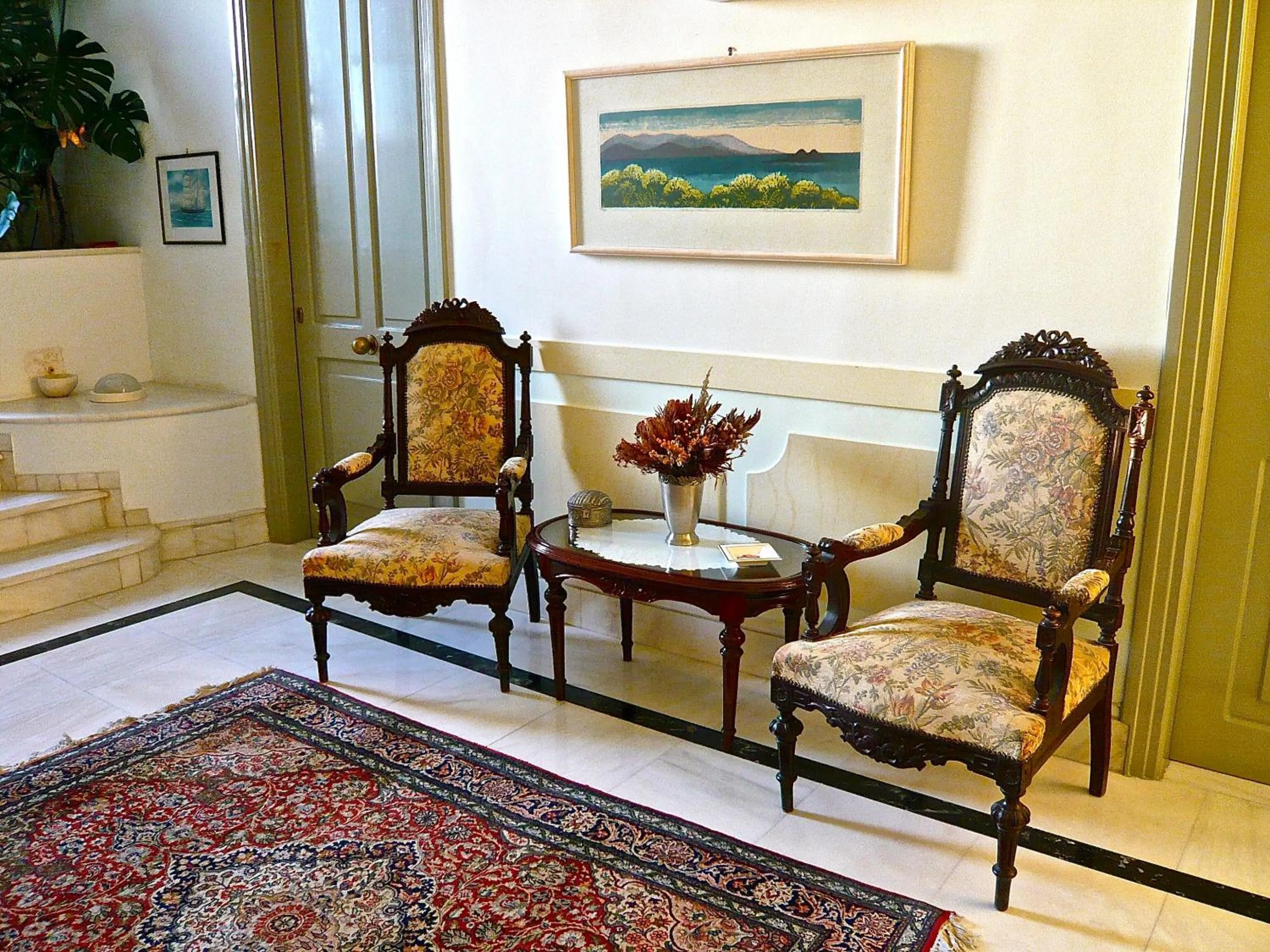 Lobby or reception in Villa Andromeda