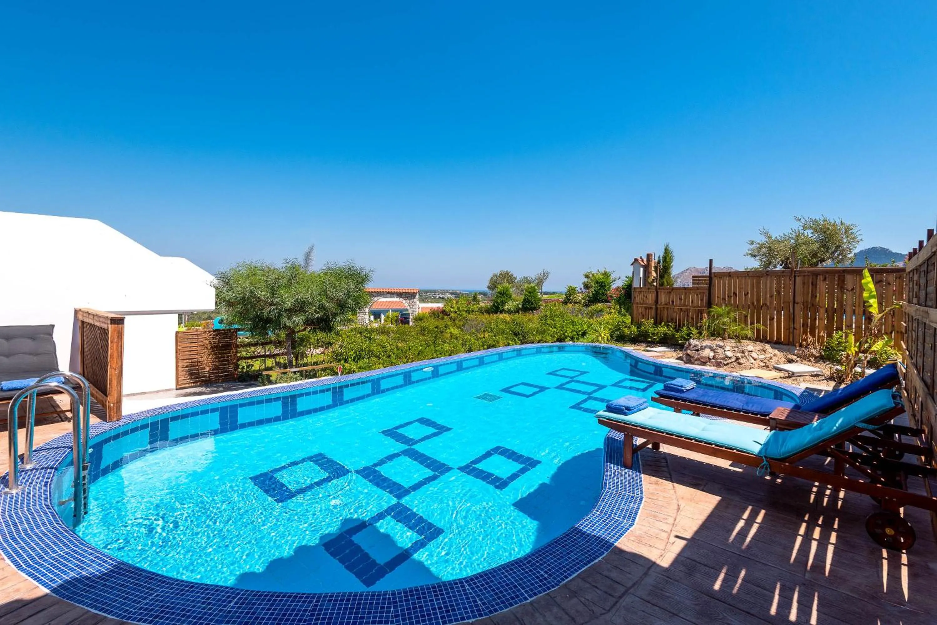 Pool view in Kolymbia Village