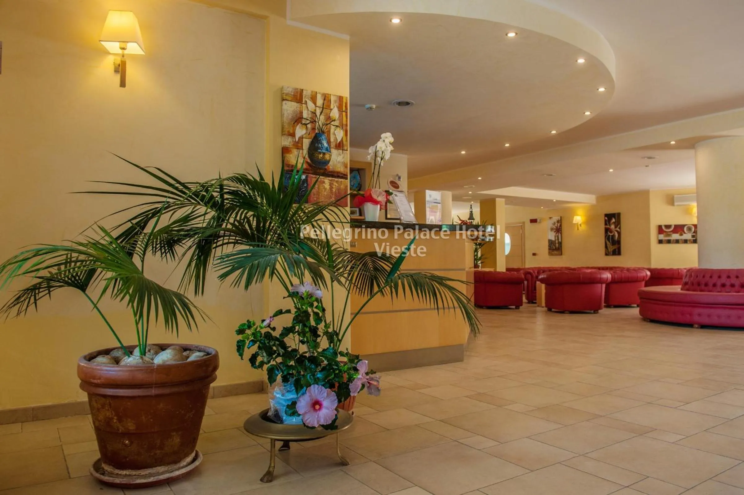 Lobby or reception in Pellegrino Palace Hotel