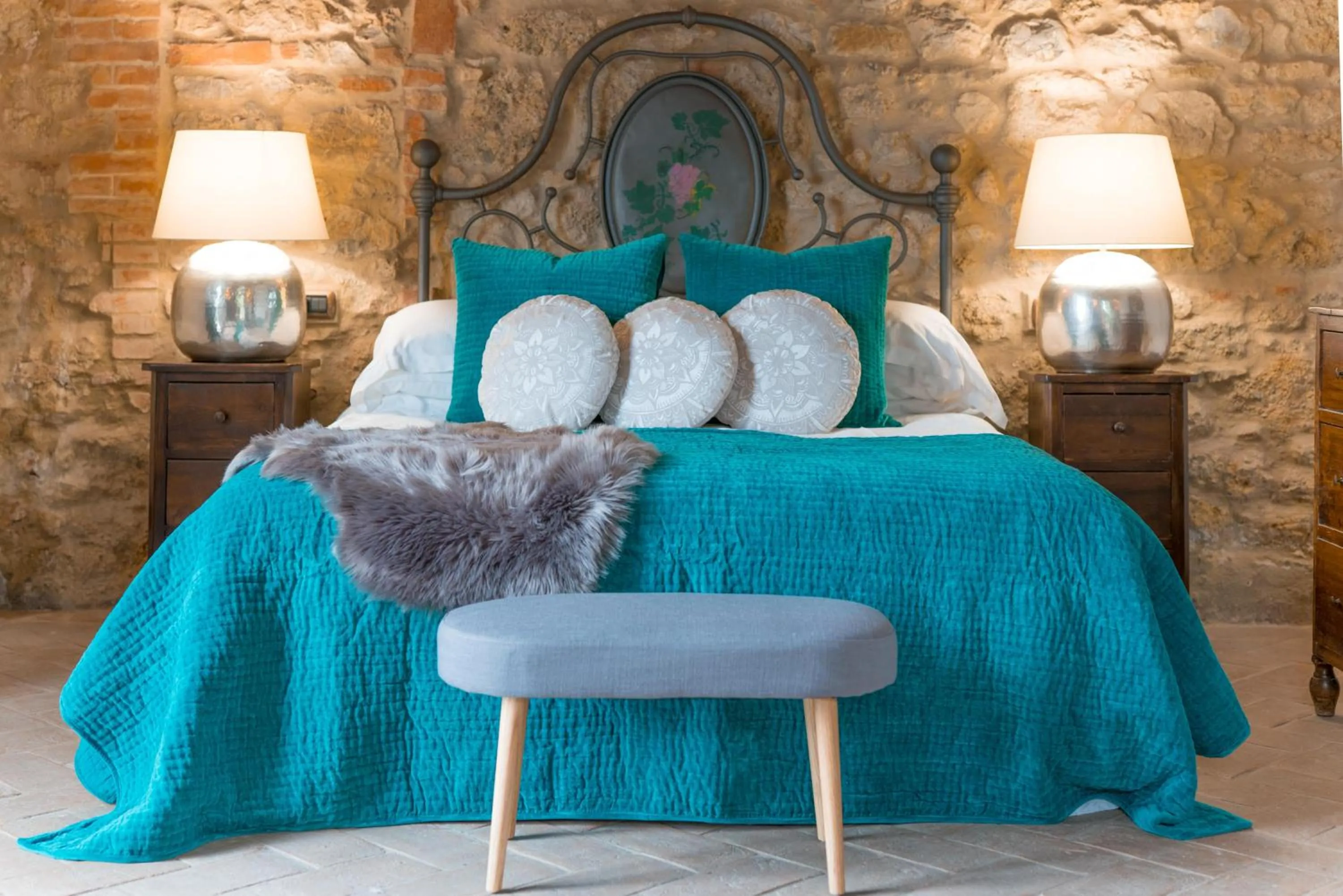 Bed in LaChiusa Tuscany