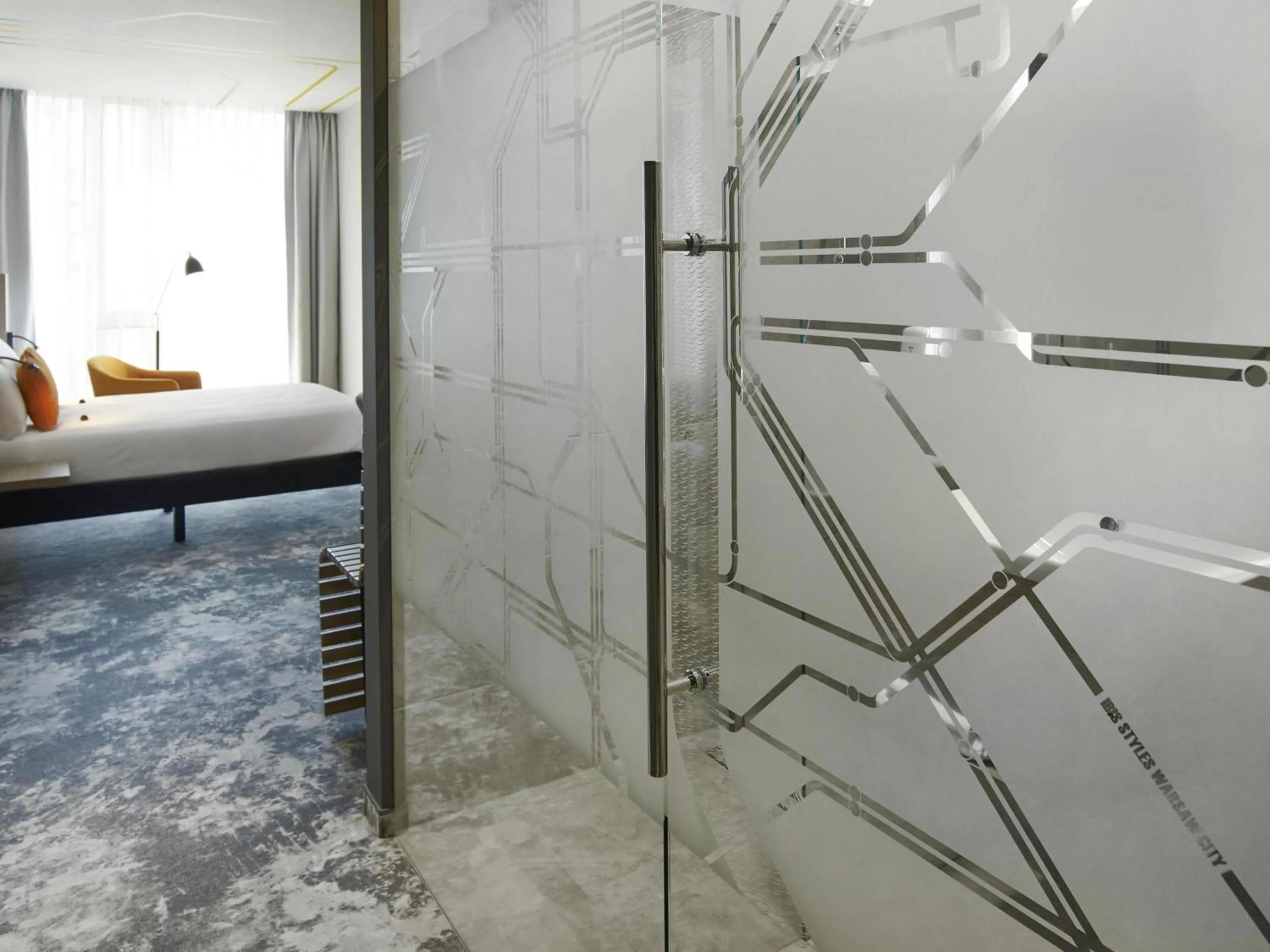 Bedroom, Bed in ibis Styles Warszawa City