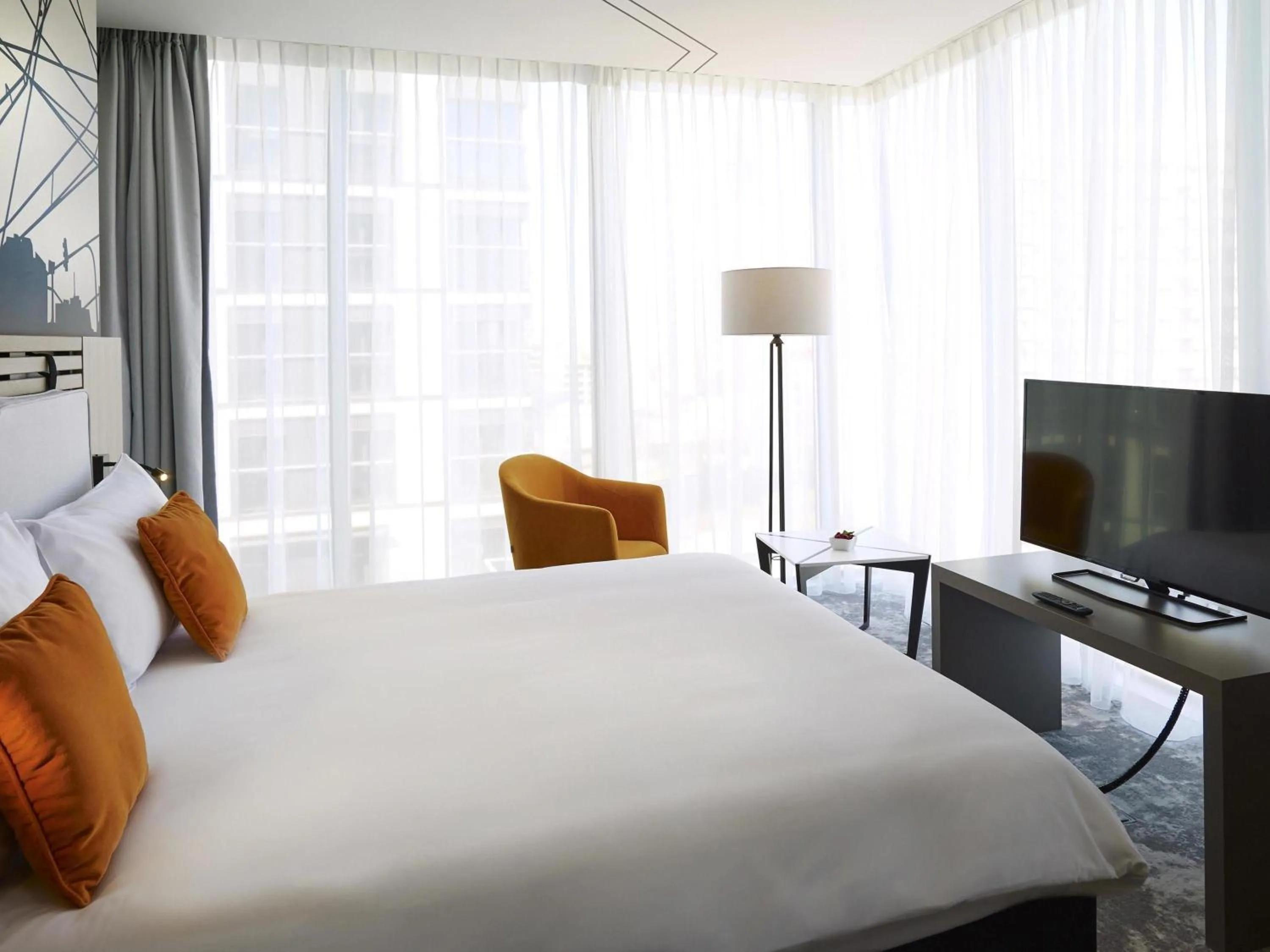 Bedroom, Bed in ibis Styles Warszawa City