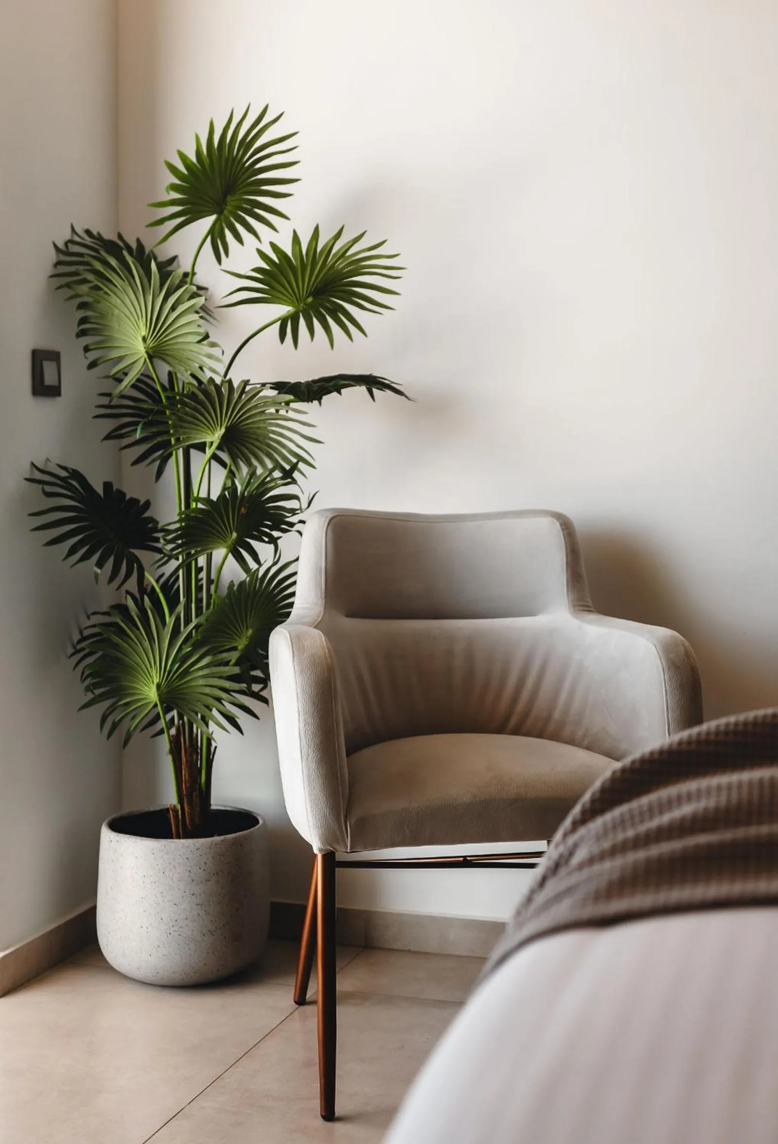 Bedroom in Batis Aero Beachfront Wellbeing Hotel