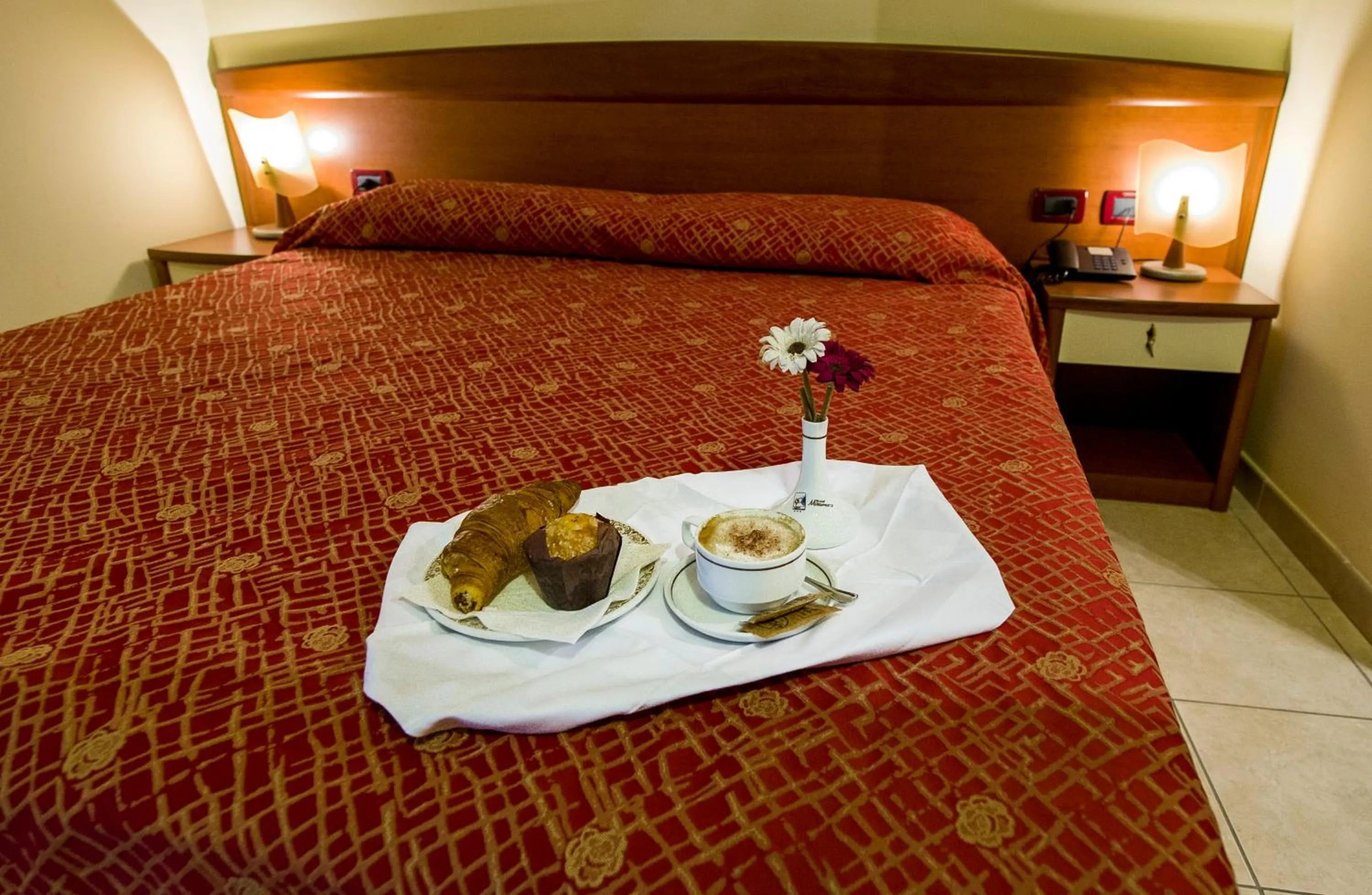 Bed in Hotel Miramare