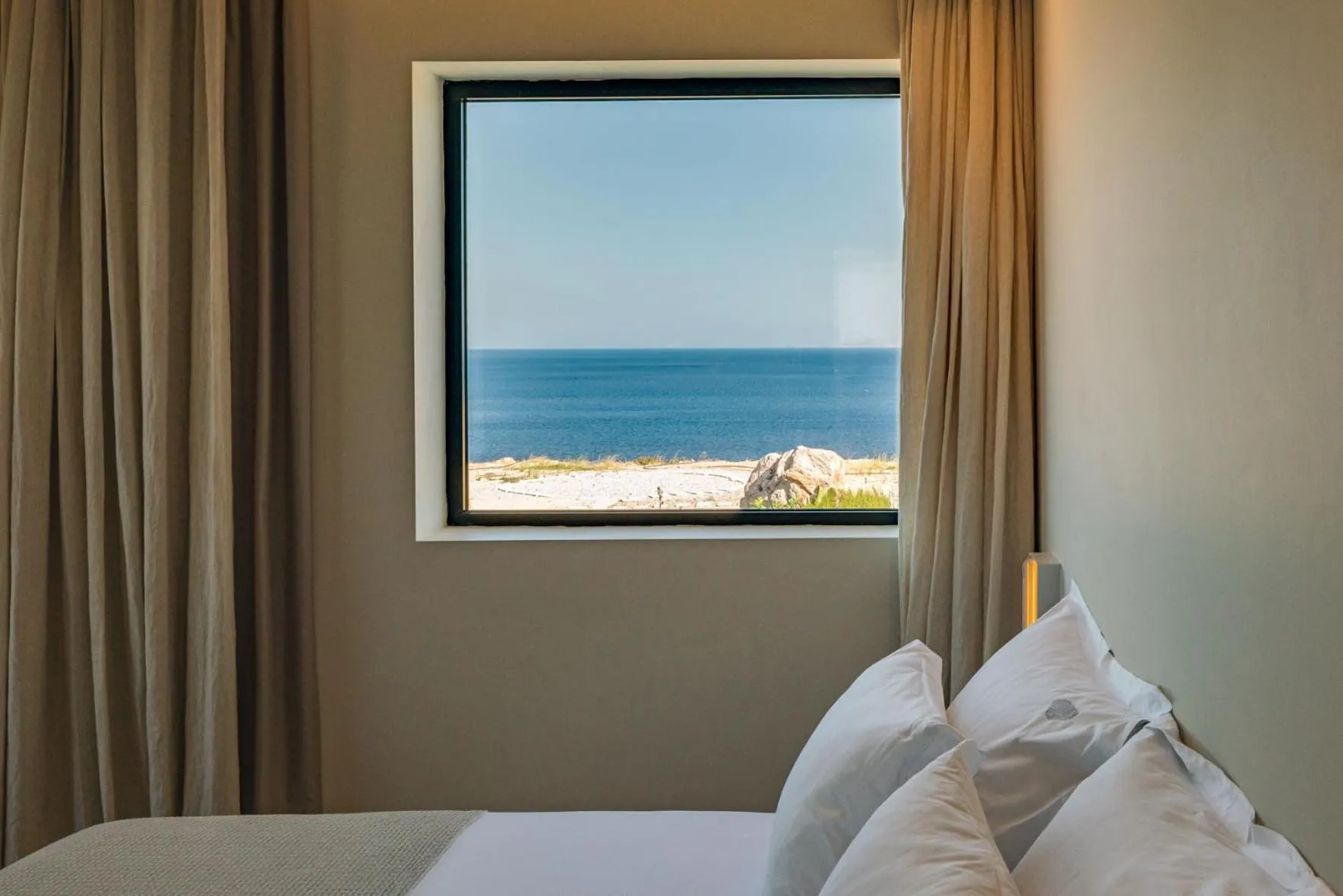 View (from property/room), Bed in Milos Cove