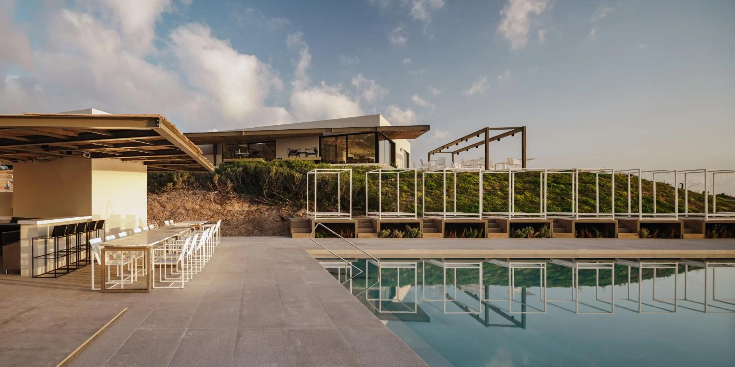 Swimming pool in Milos Cove