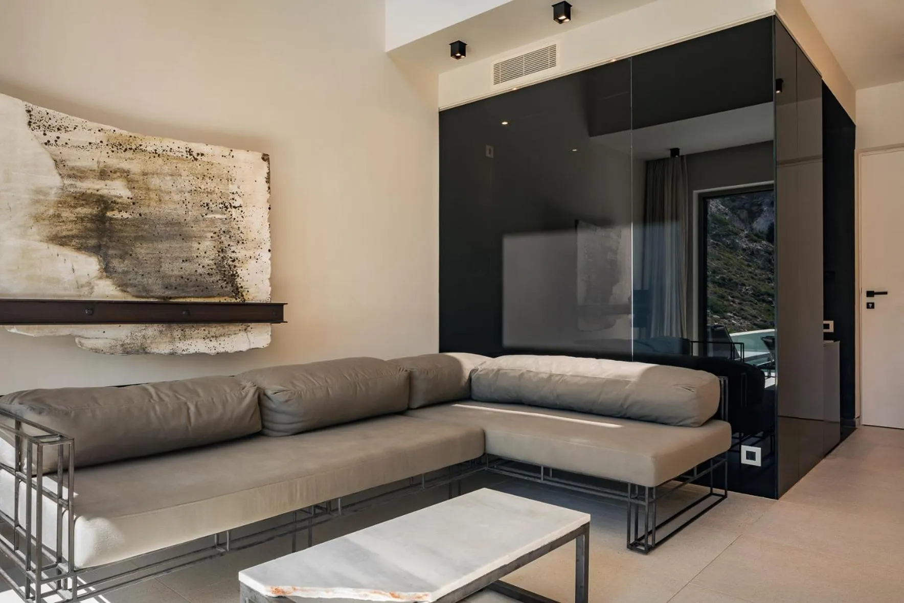 Living room in Milos Cove