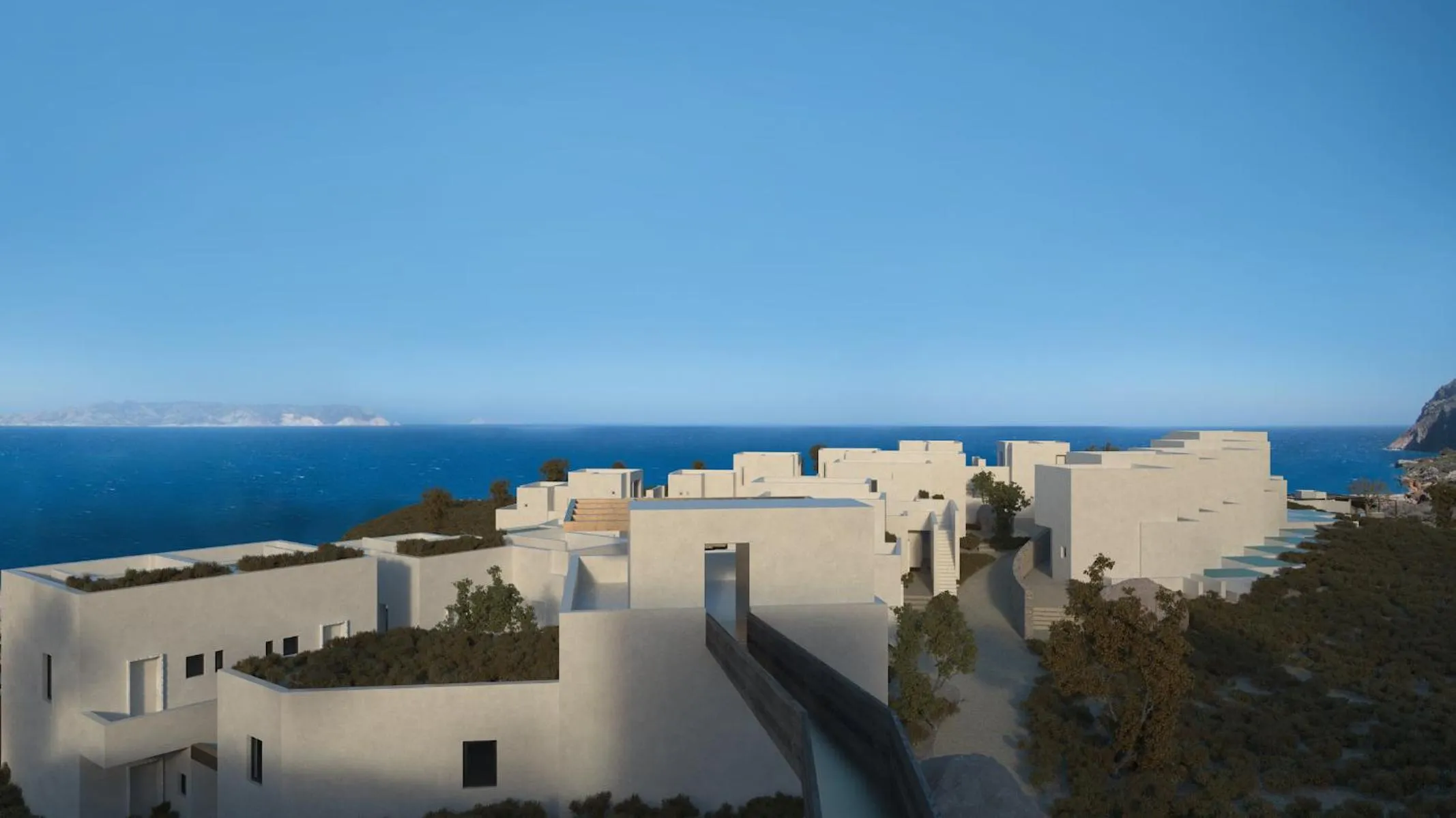 Facade/entrance in Milos Cove