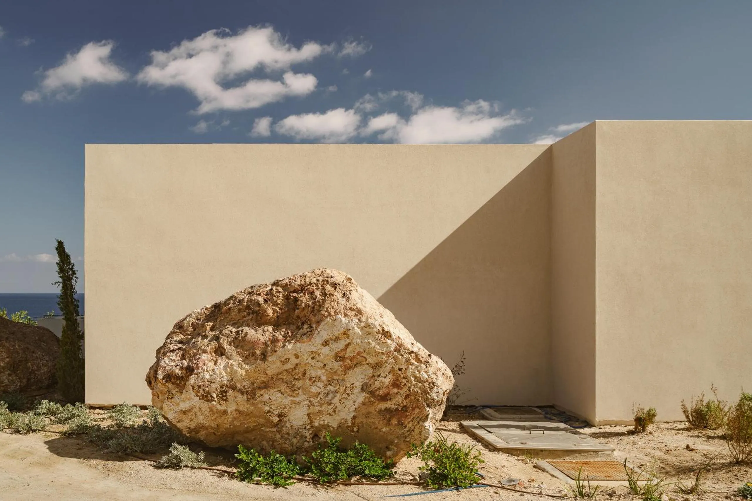 Decorative detail in Milos Cove
