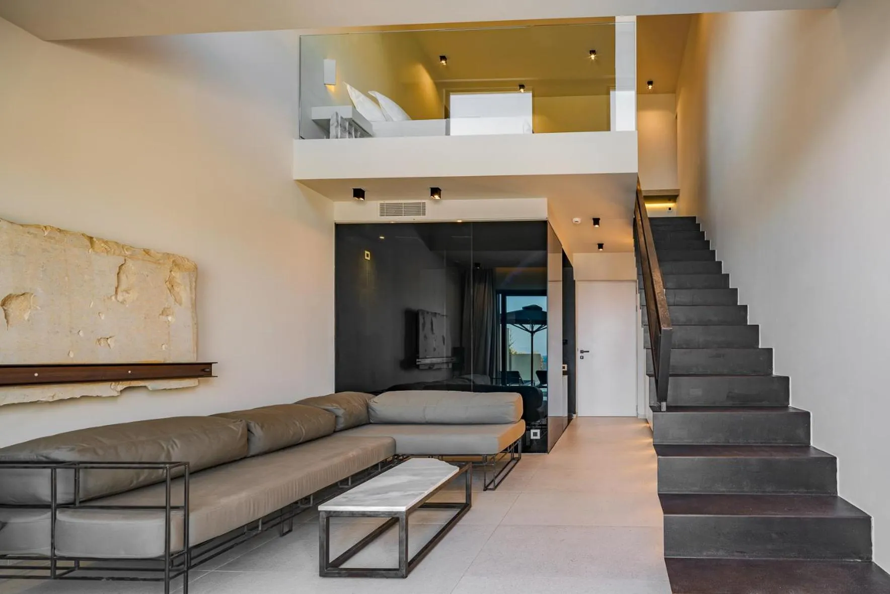 Living room in Milos Cove