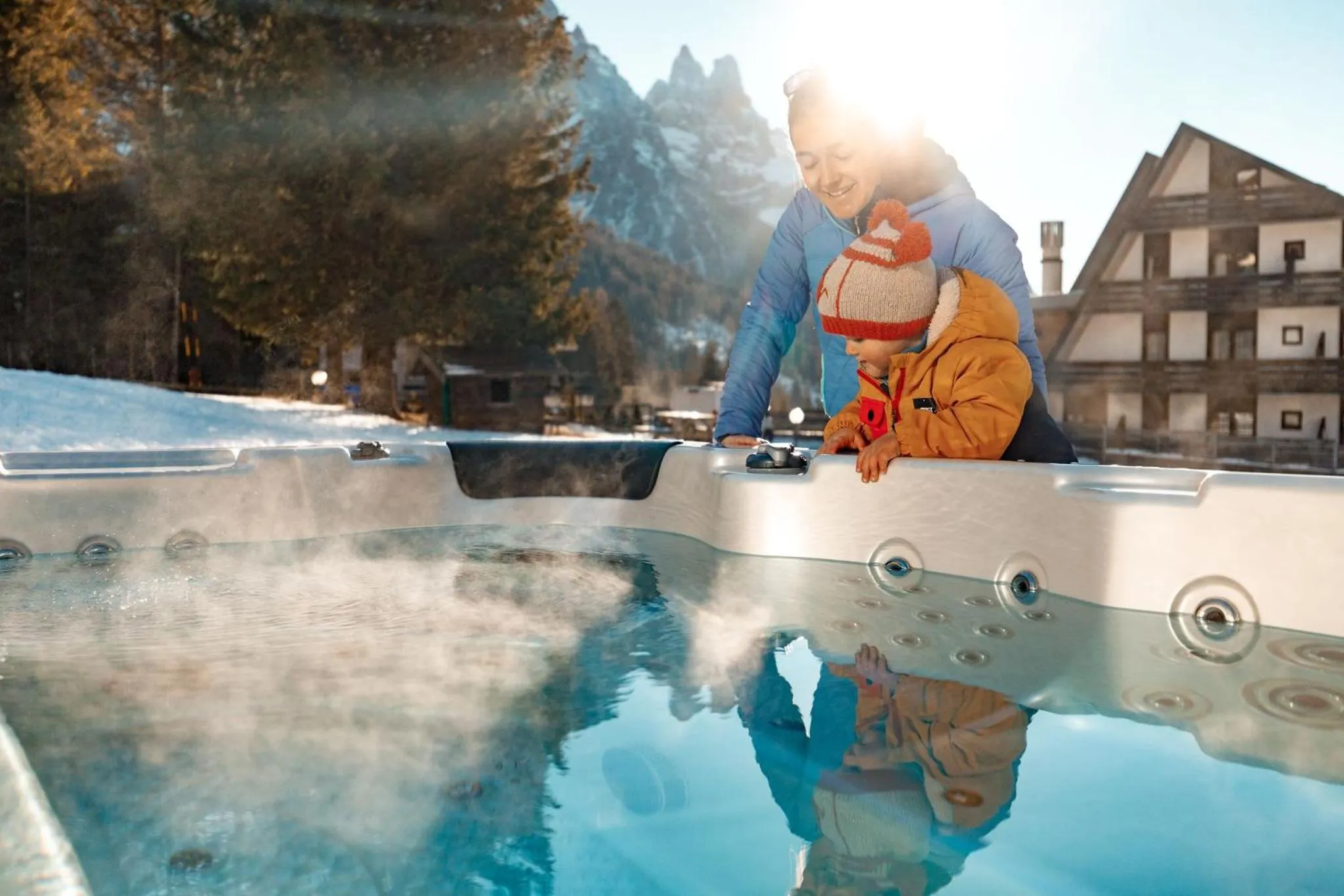 Hot Tub in Ski Residence