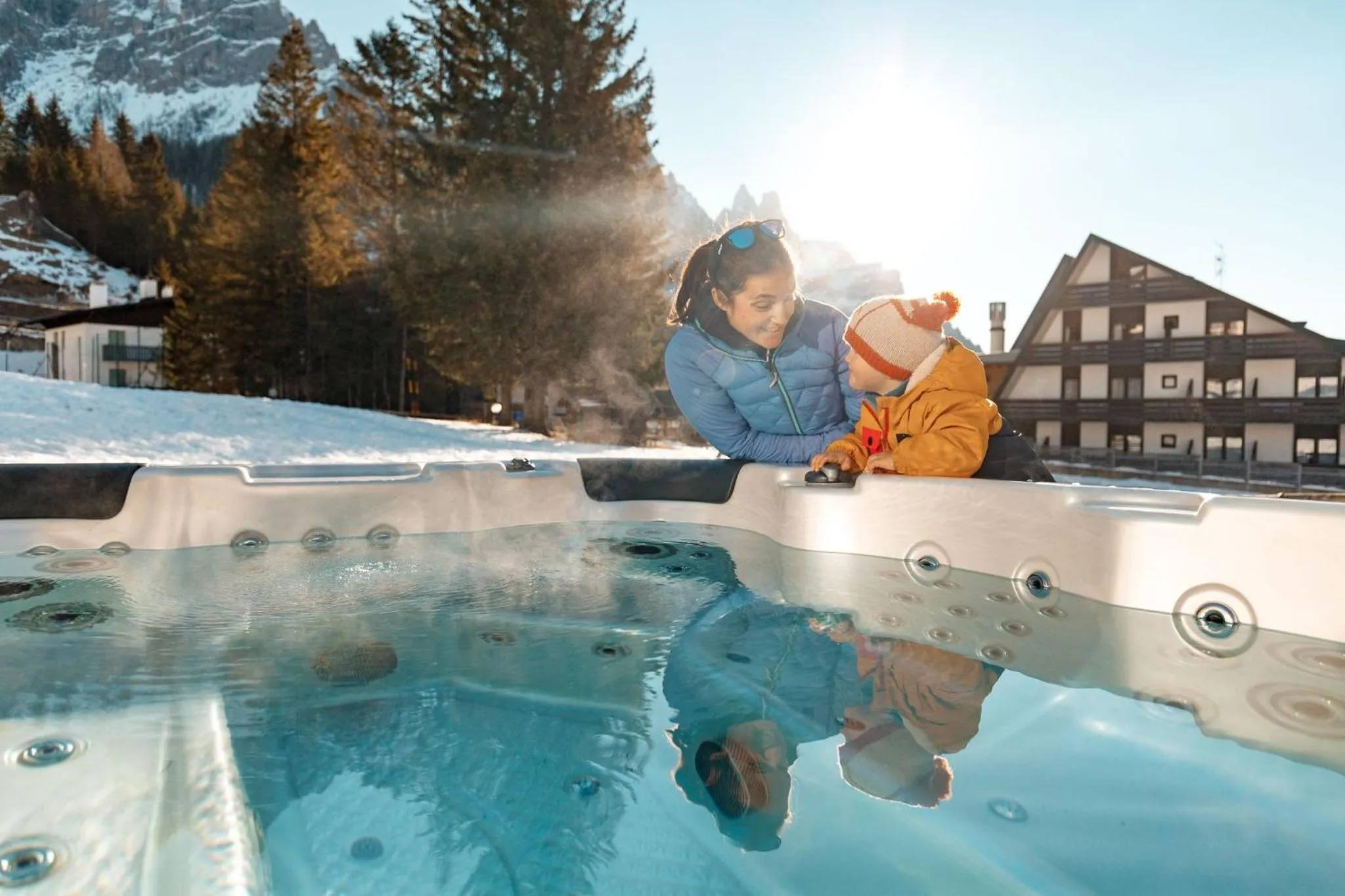 Hot Tub in Ski Residence