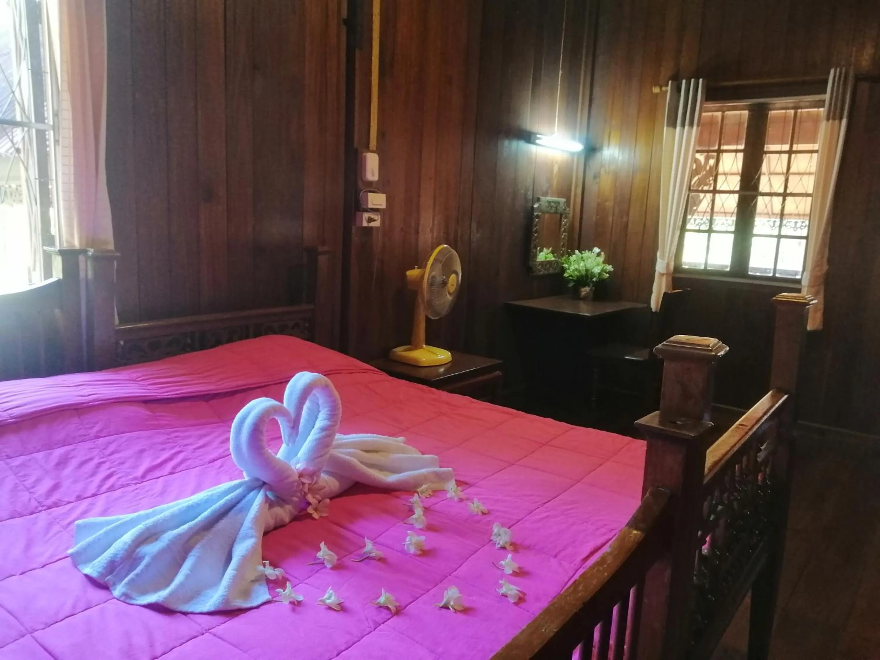 Bed in Crossroads house