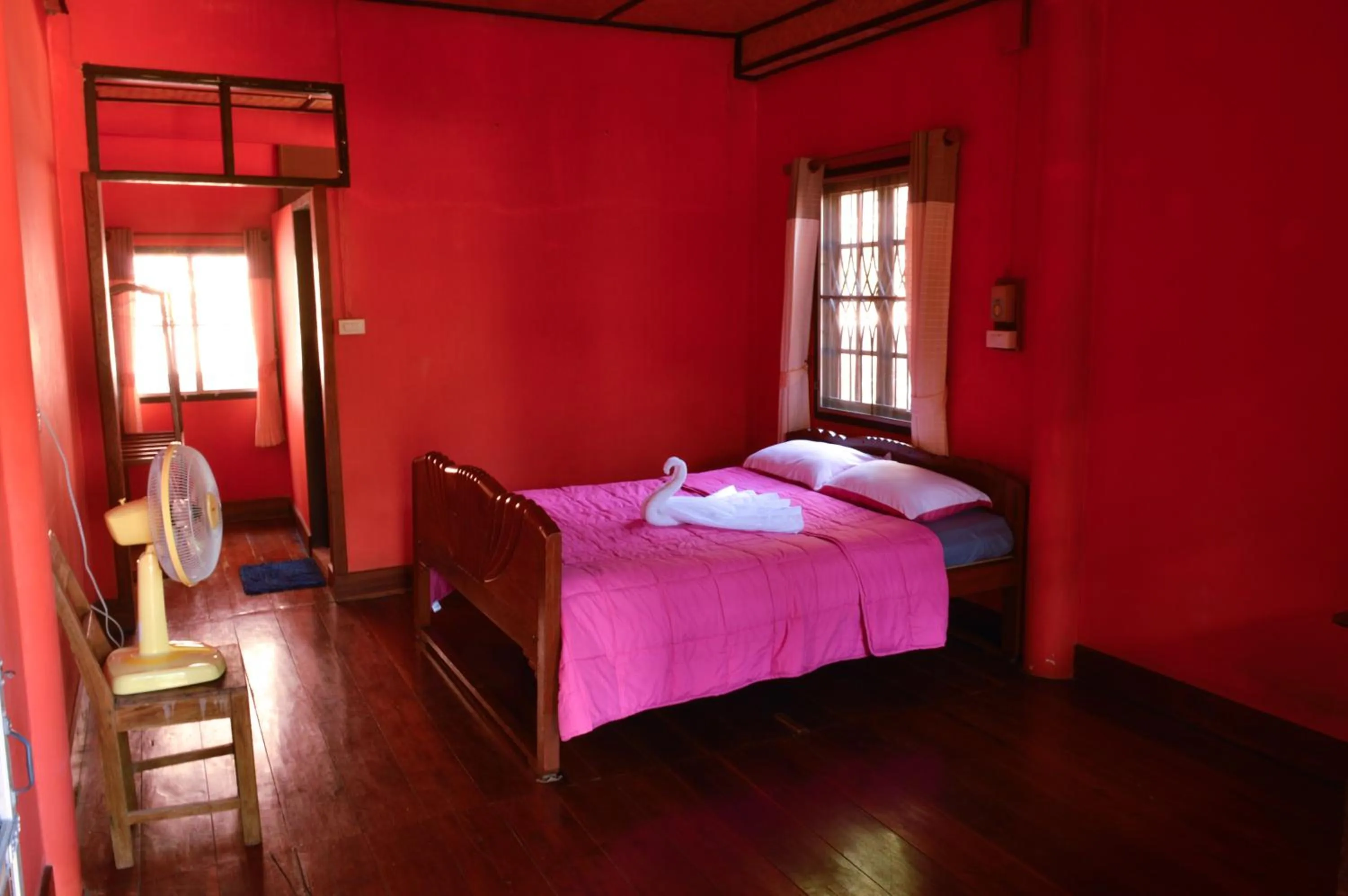 Bed in Crossroads house