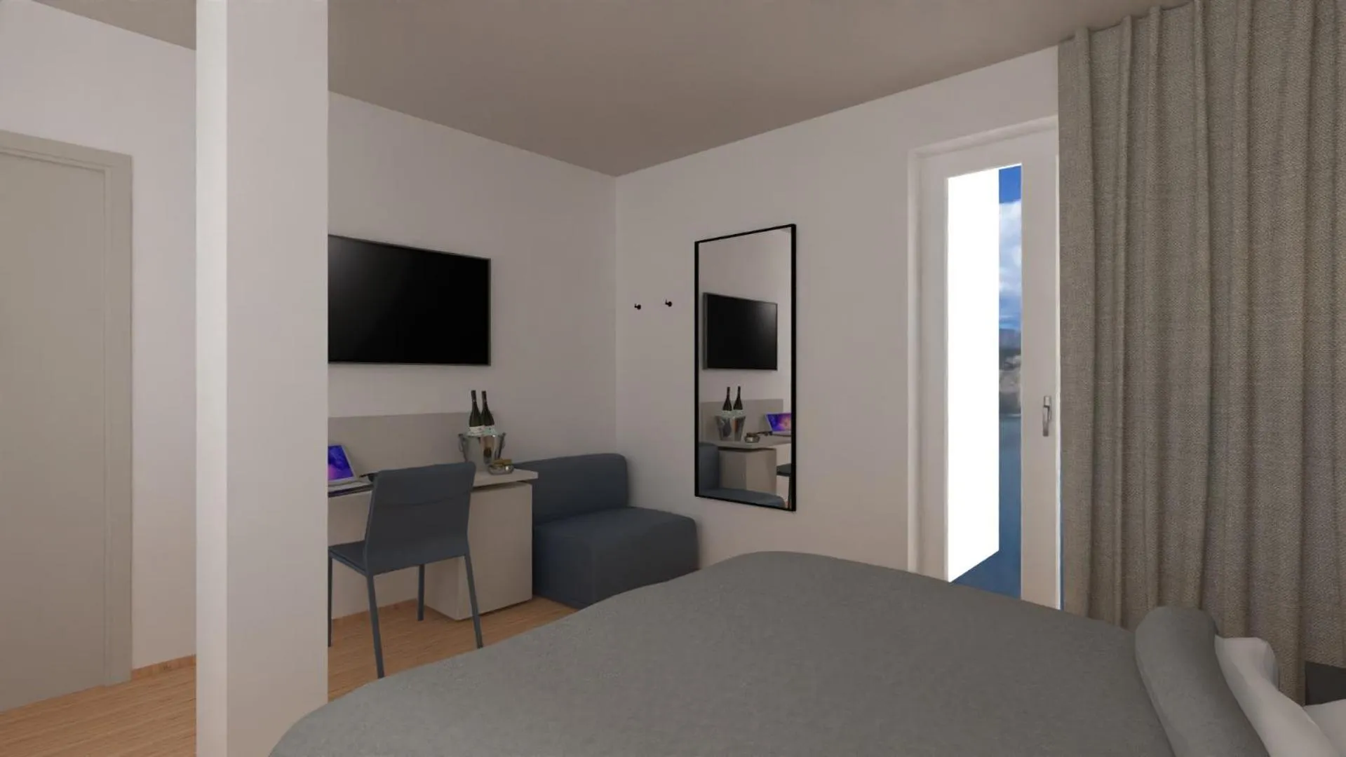 Bed in Hotel Casa Marinella