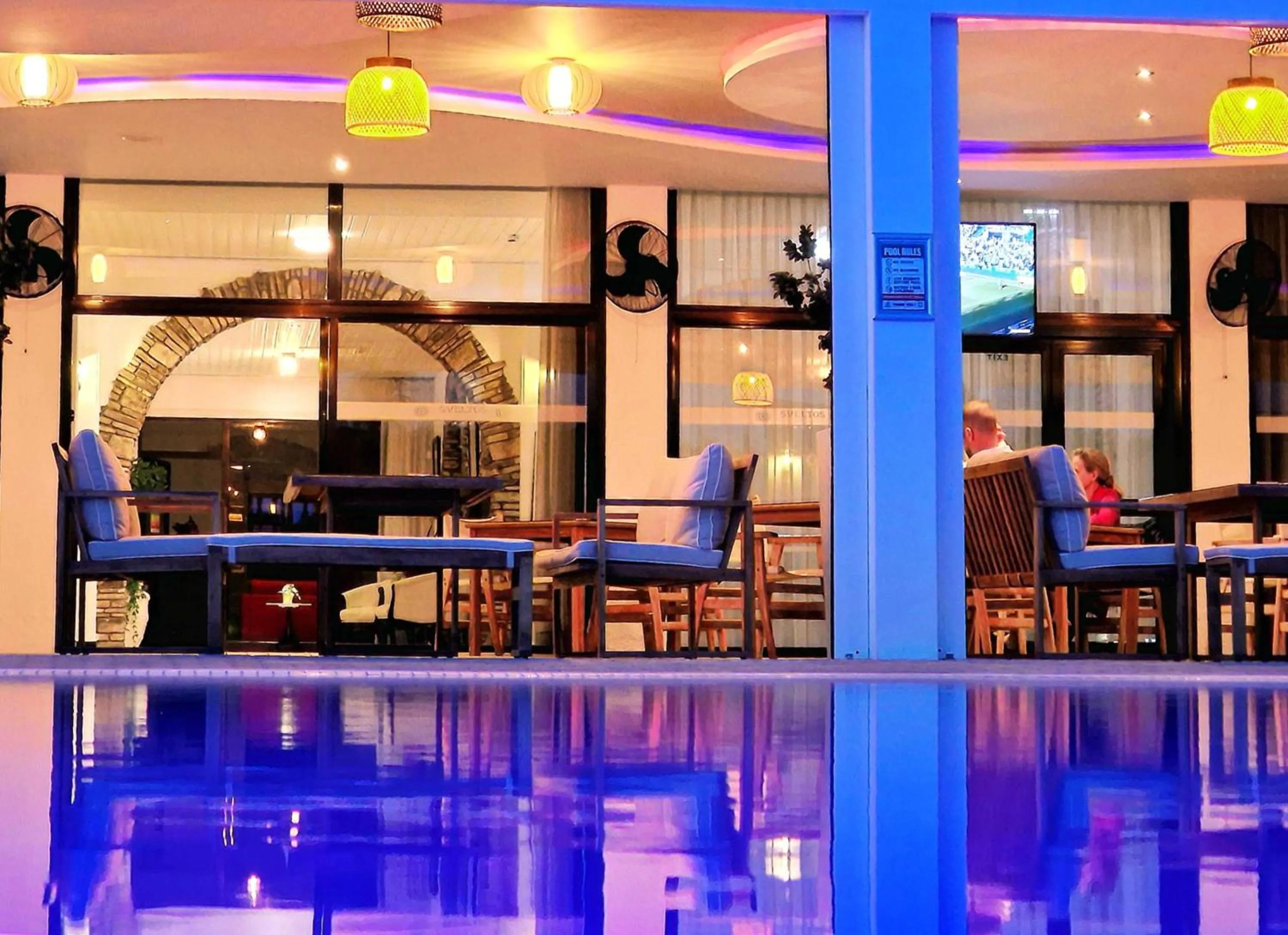 Restaurant/places to eat in Sveltos Hotel