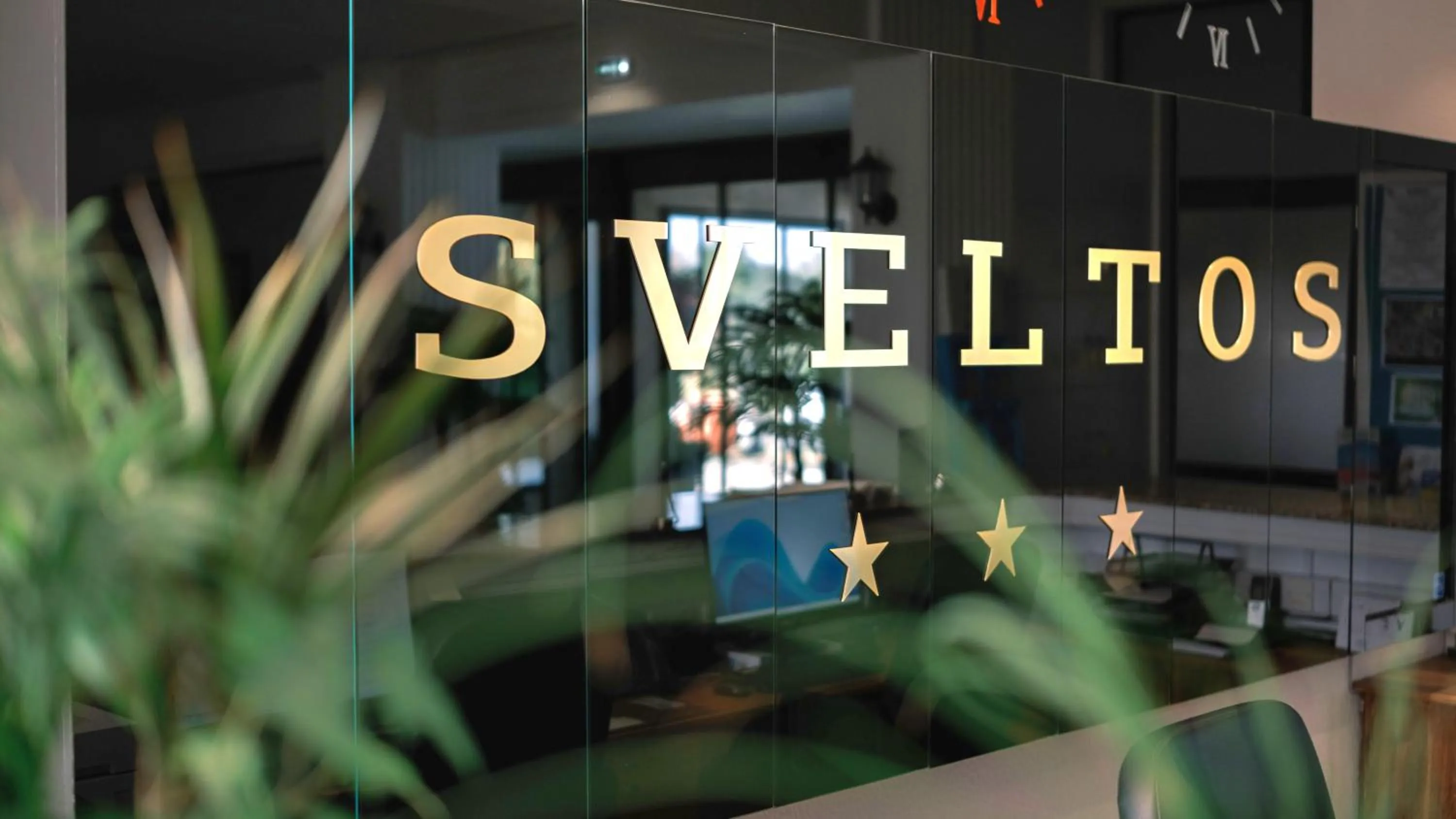 Property logo or sign in Sveltos Hotel