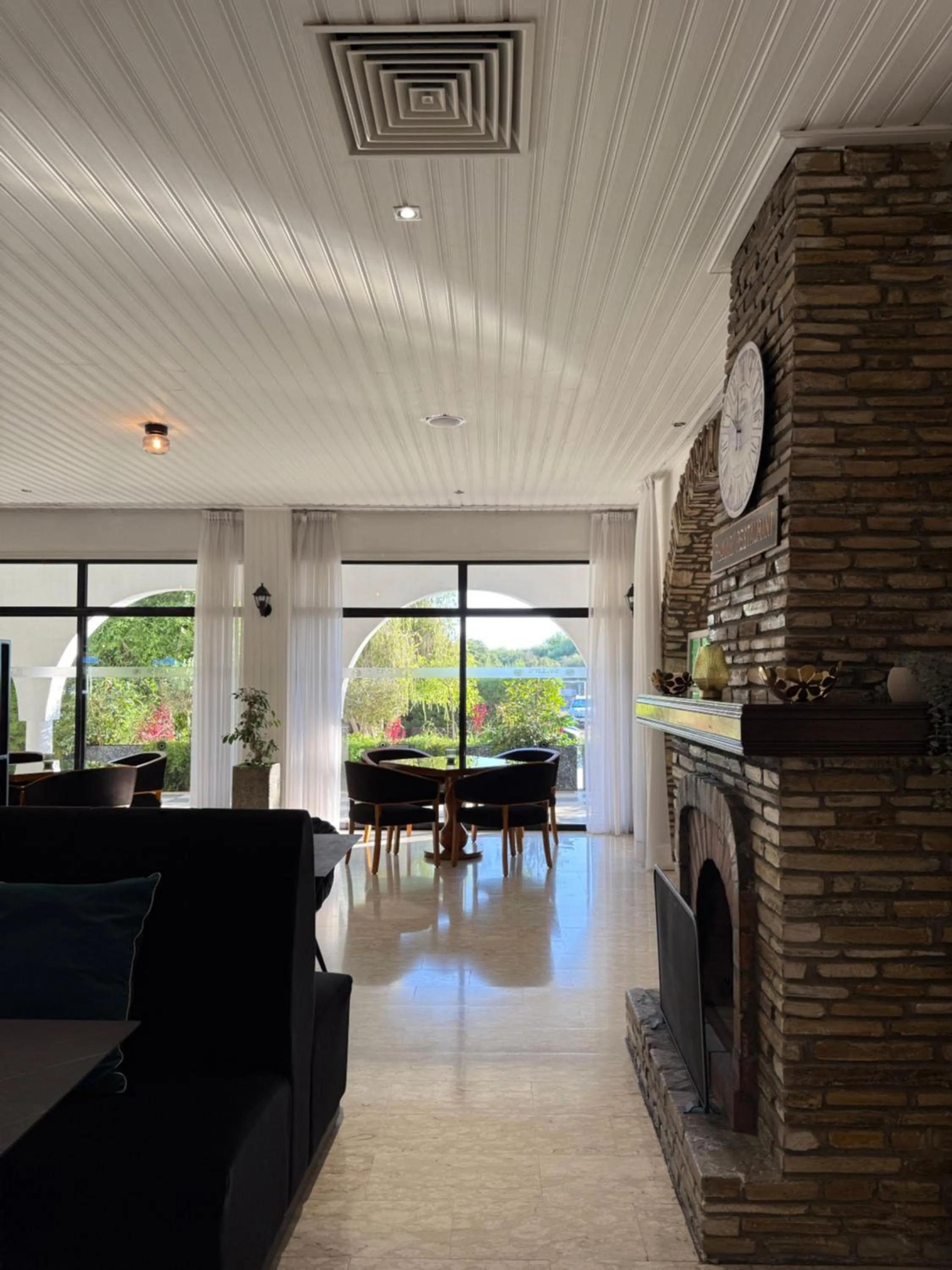 fireplace in Sveltos Hotel