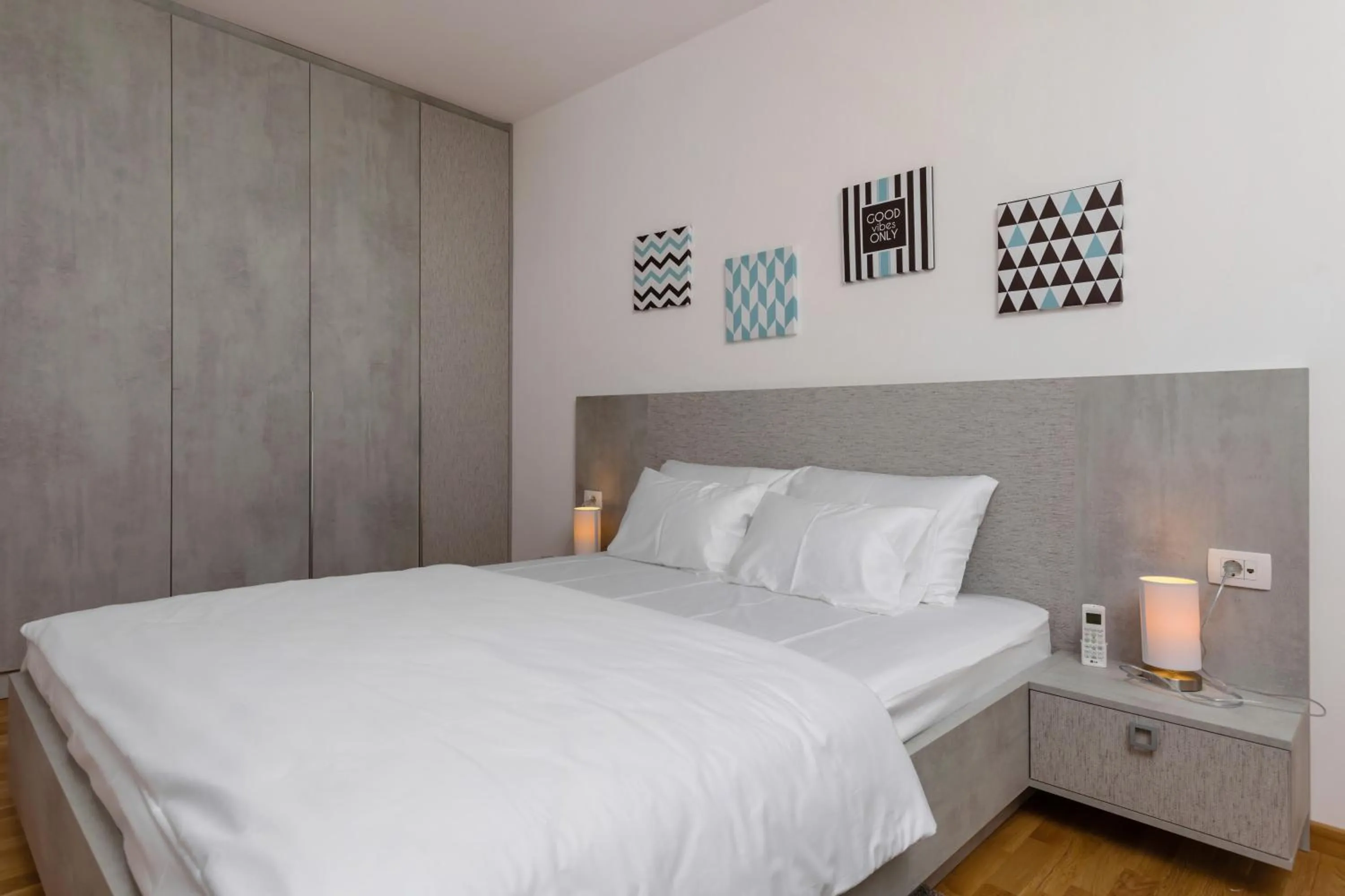 Bedroom, Bed in Apartments Krug