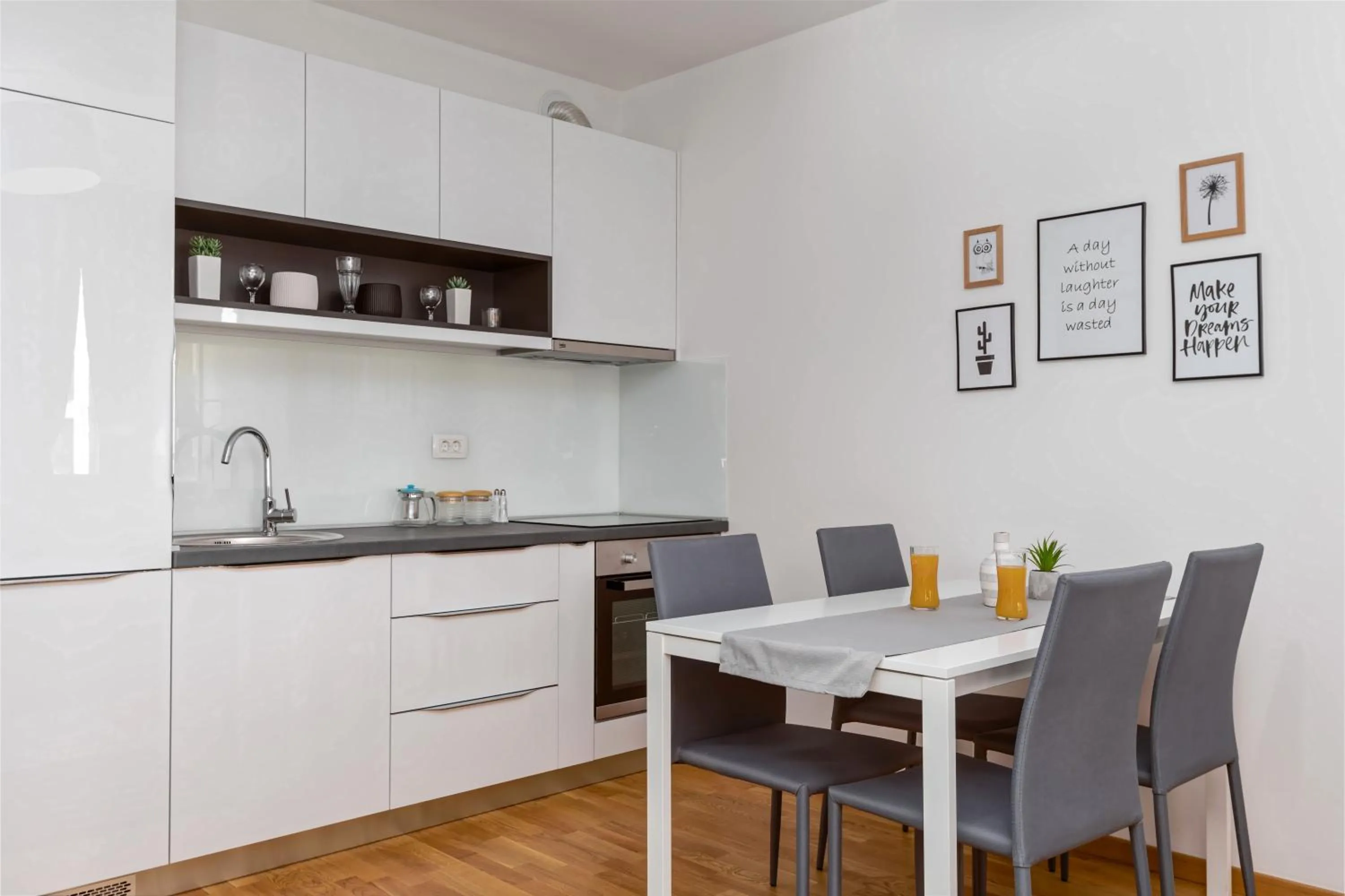 Kitchen or kitchenette in Apartments Krug