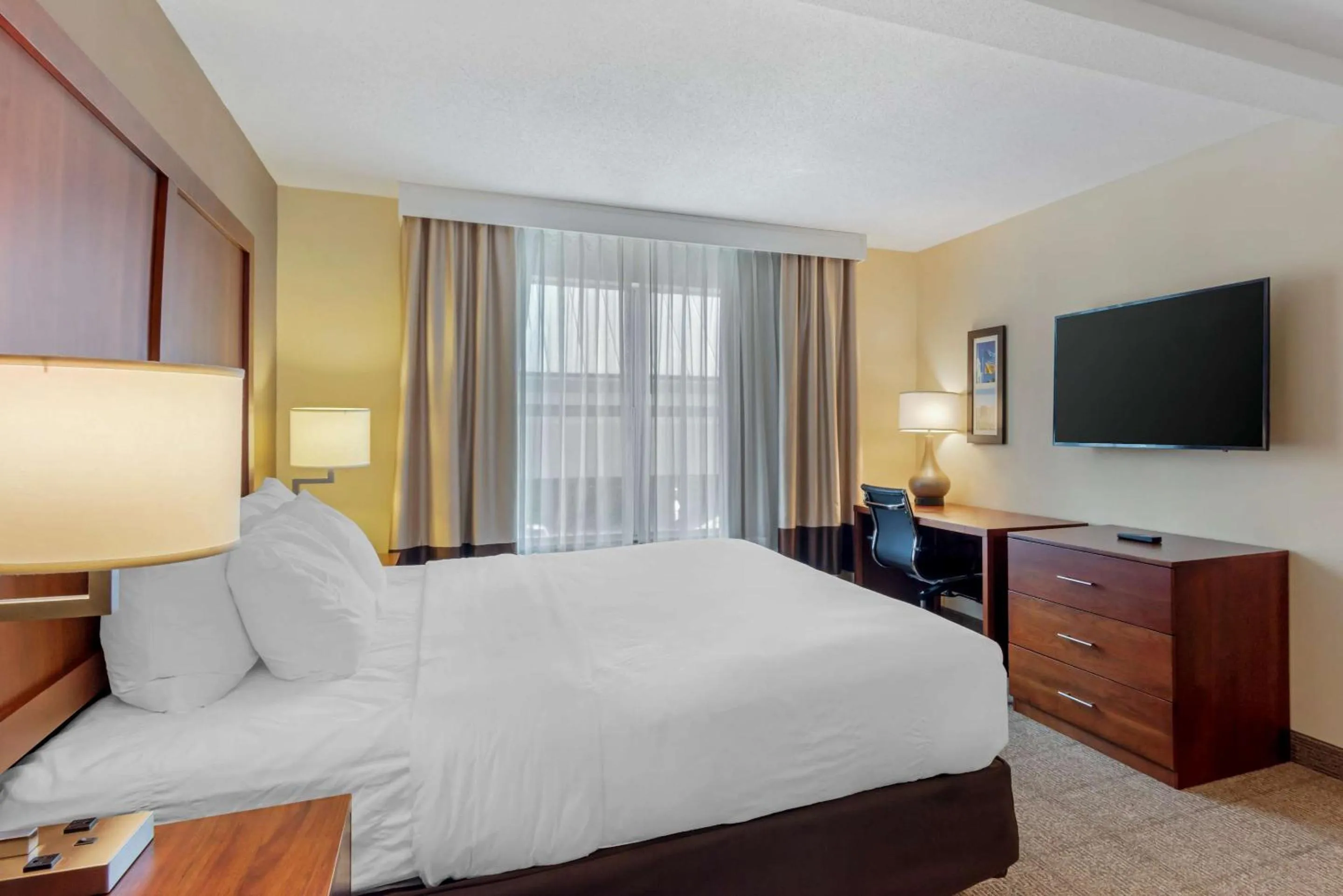 Bedroom, Bed in Comfort Inn & Suites Dover near Speedway